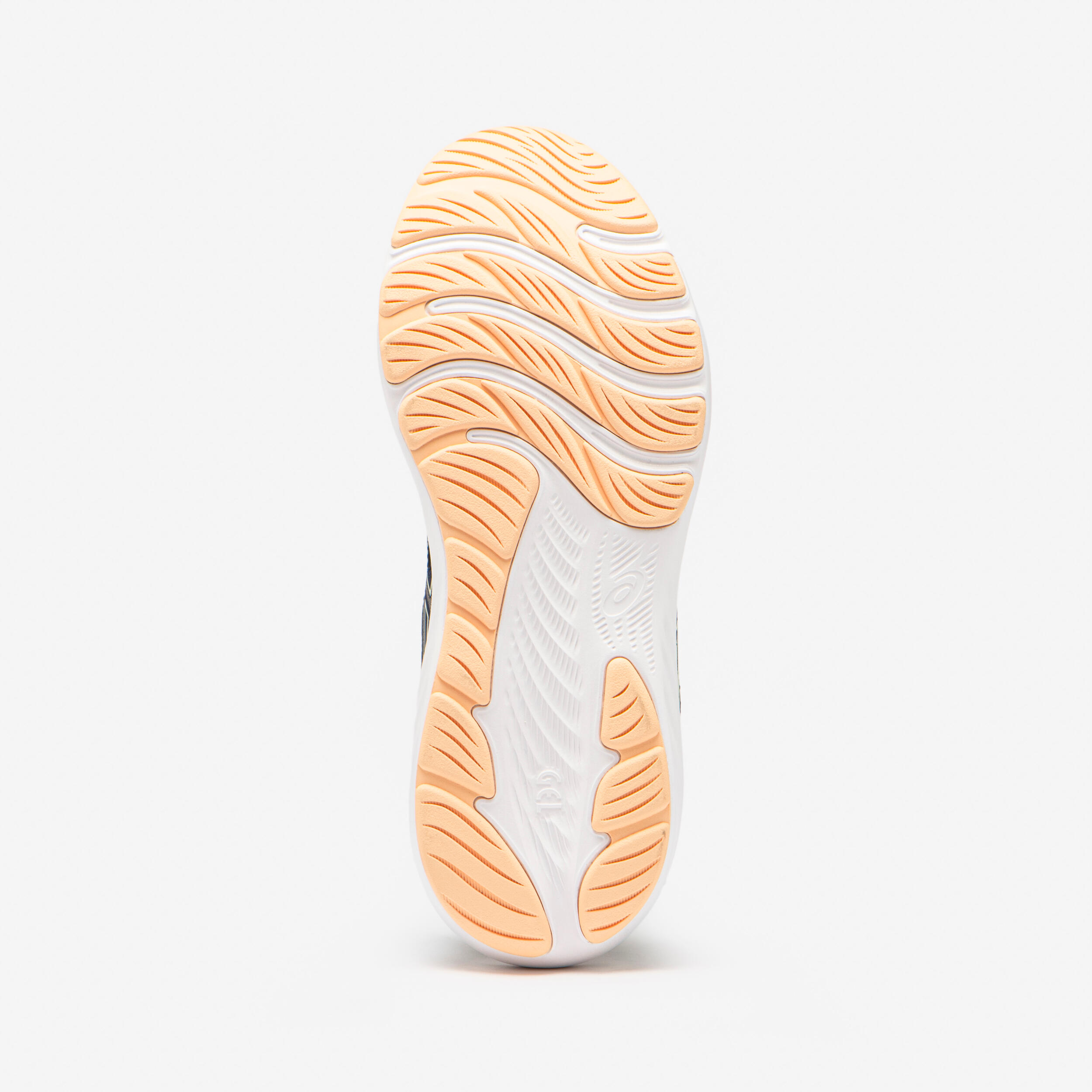 Damenlaufschuhe, Asics Gel Windhawk marineblau und apricot 4/7