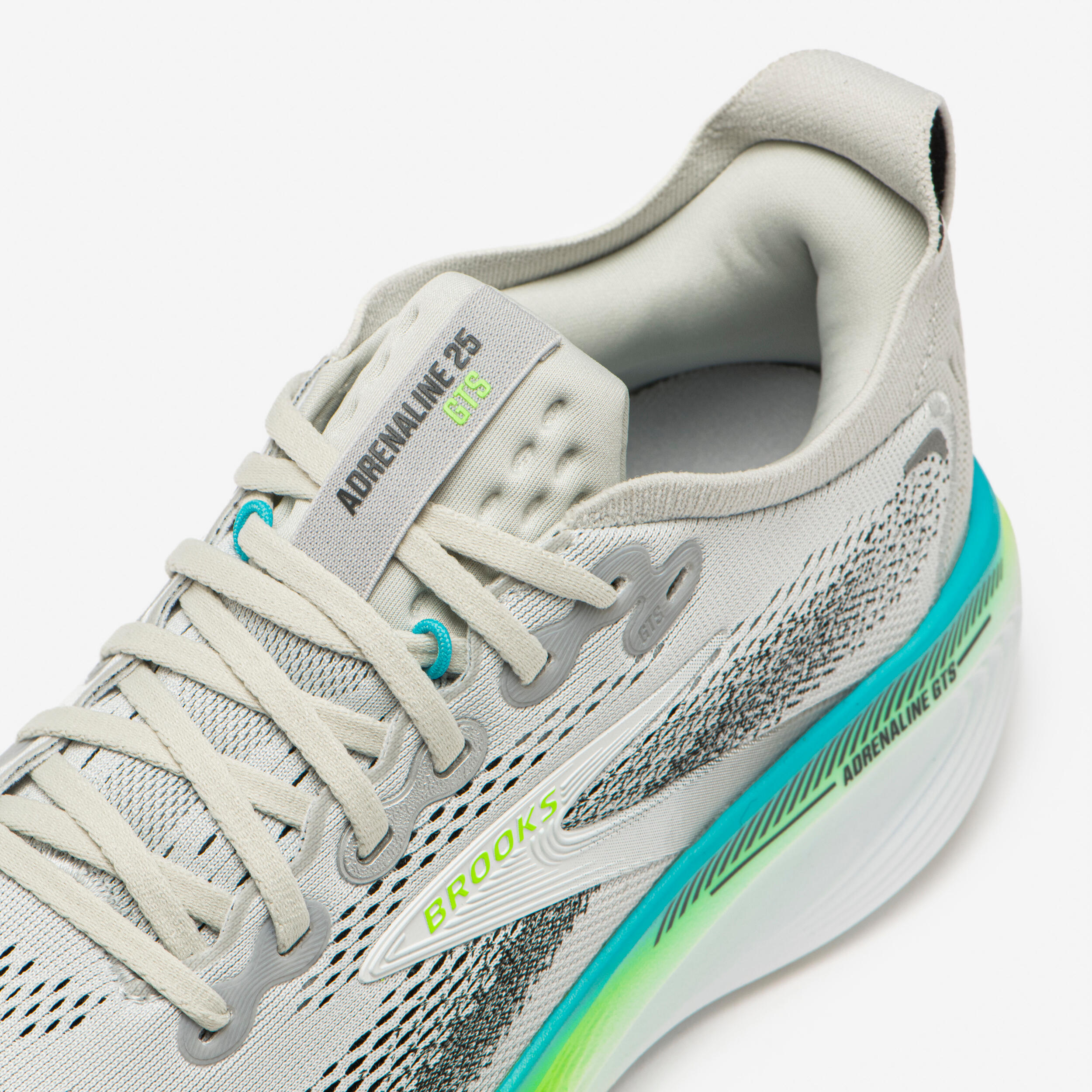 Chaussure de running homme, Brooks Adrénaline GTS 25 gris et vert 6/7