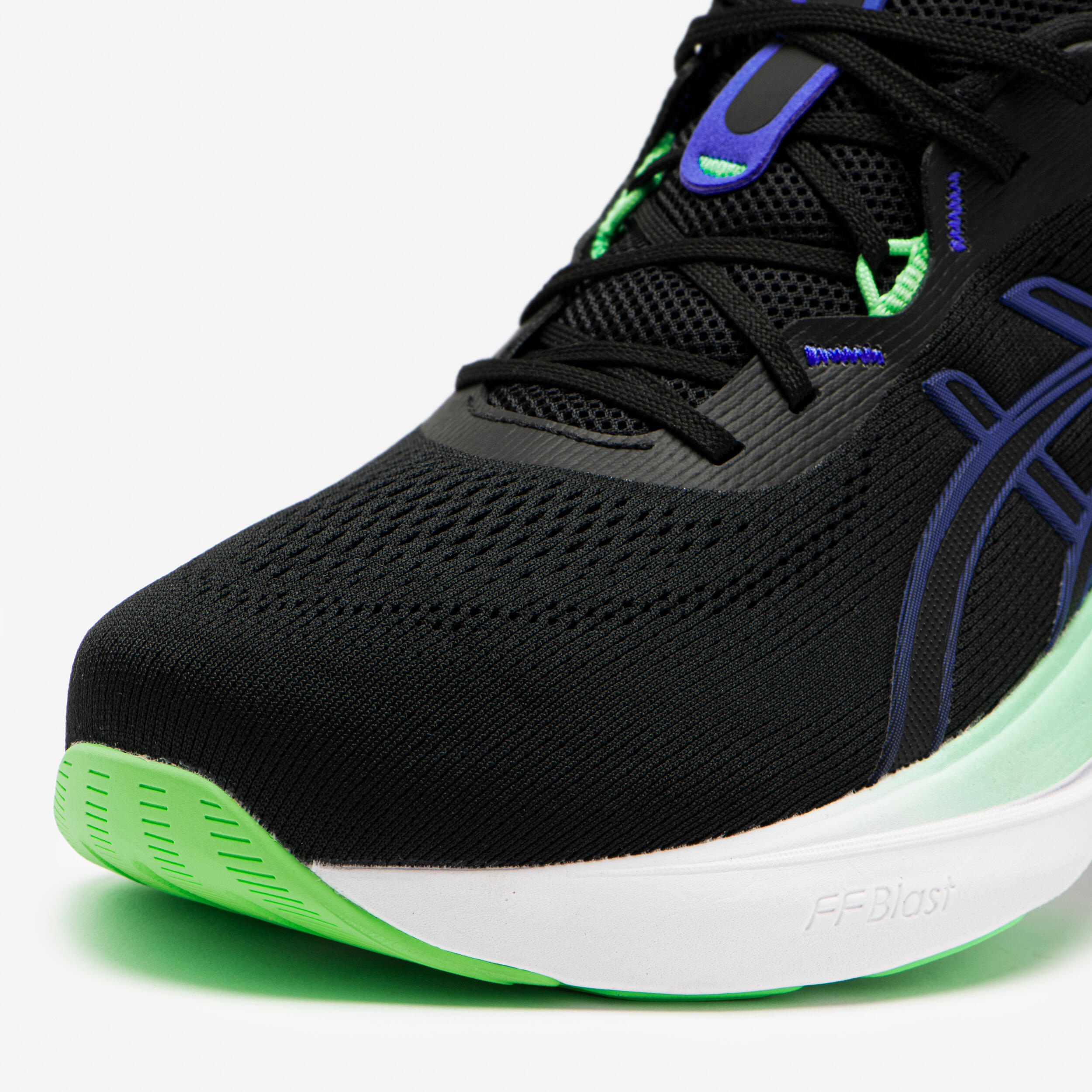 Herren-Laufschuh, Asics Gel Pulse 17 schwarz und grün 8/10