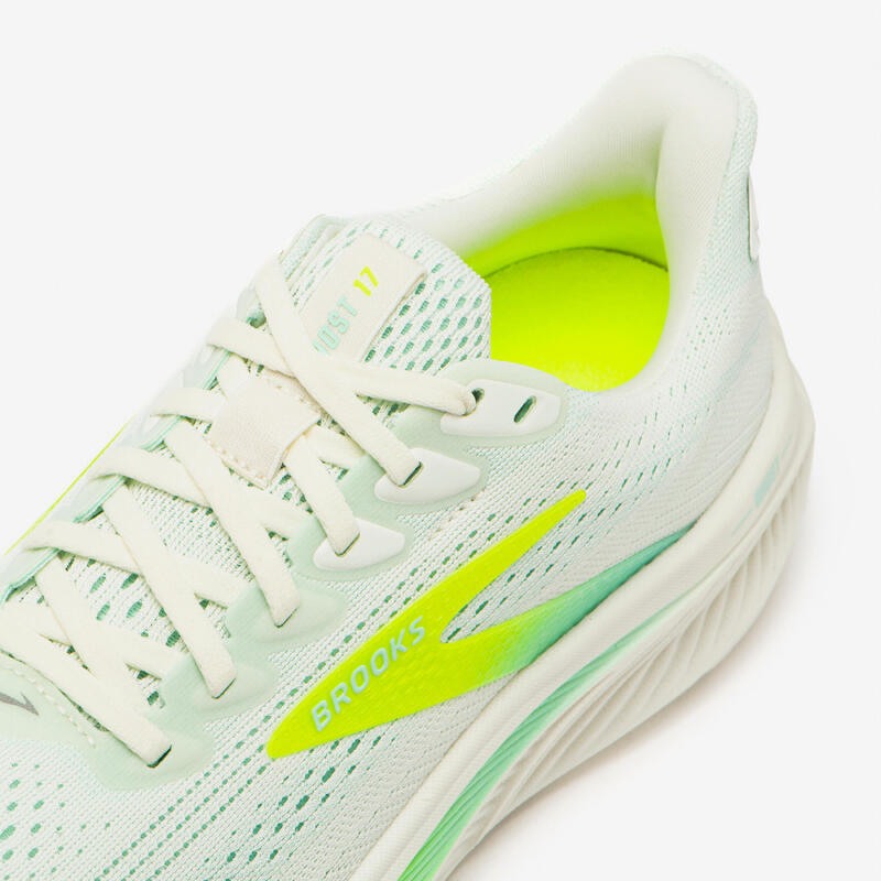 Încălțăminte de alergare, Brooks Ghost 17, alb galben, damă