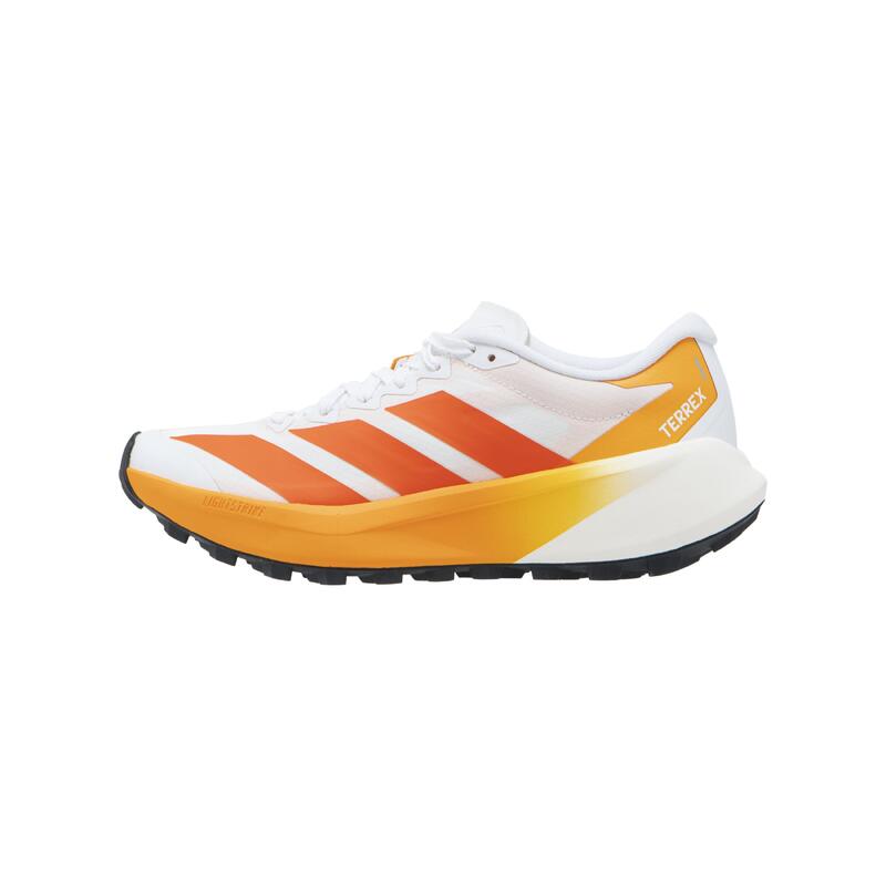 Încălțăminte de alergare trail adidas agravic 4, alb portocaliu Damă