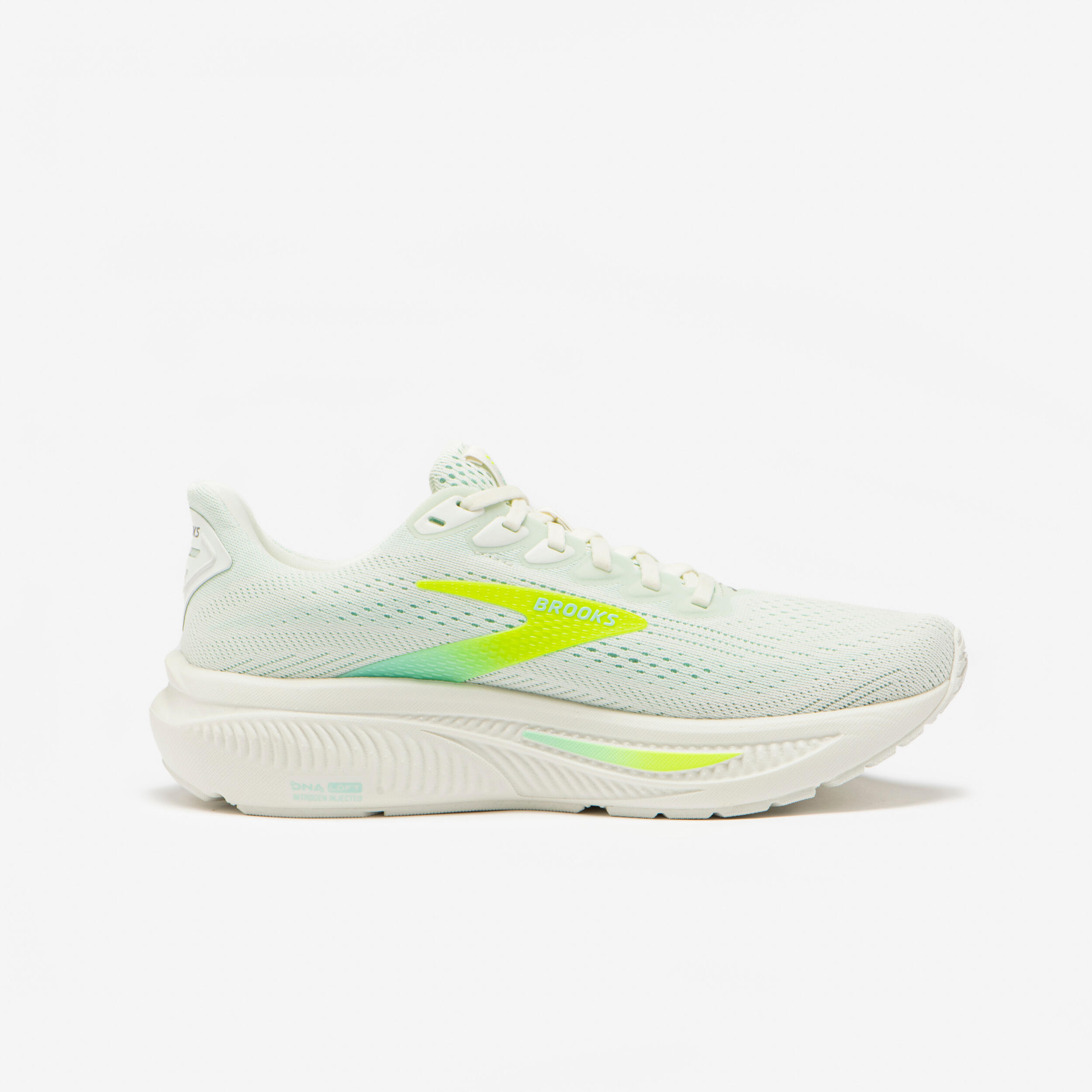 Scarpe running donna Brooks GHOST 17 bianco-giallo 3/7