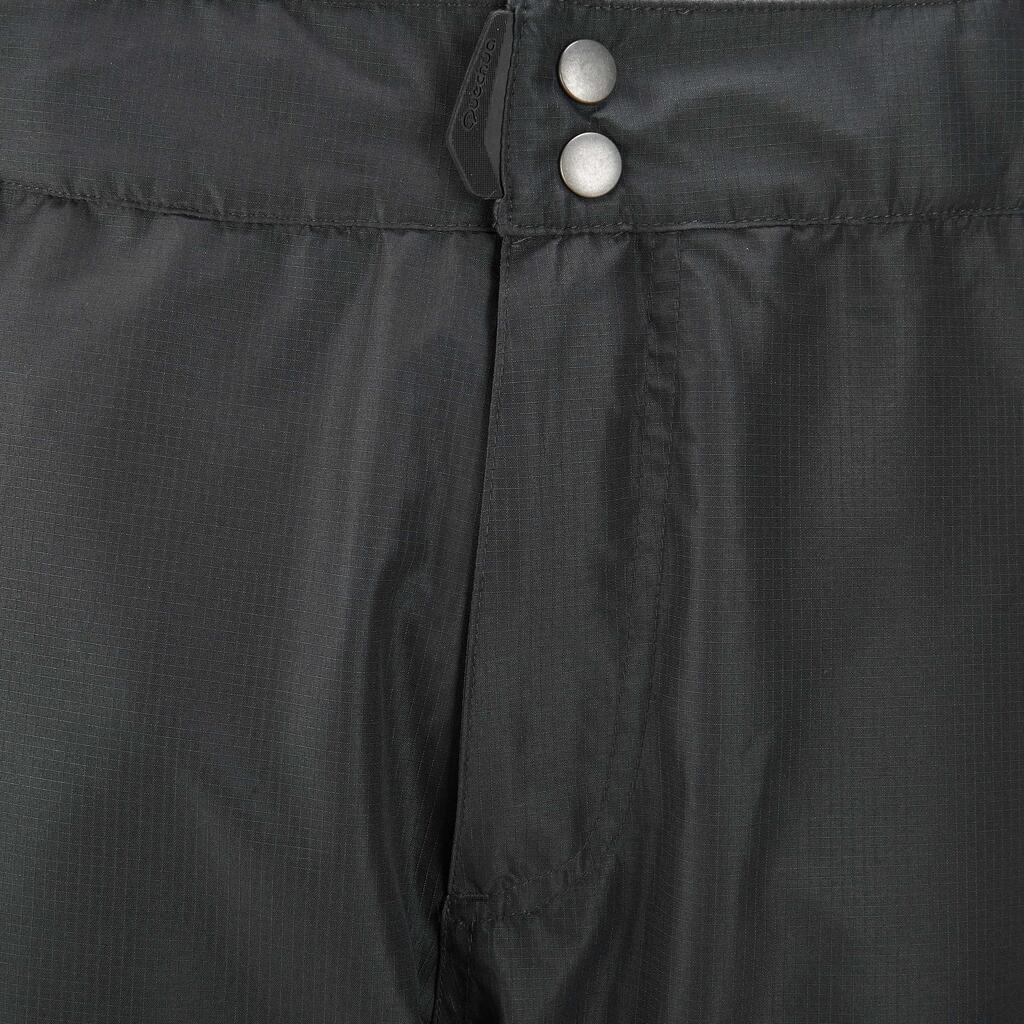 Regenhose Bergwandern MH500 wasserdicht Herren schwarz