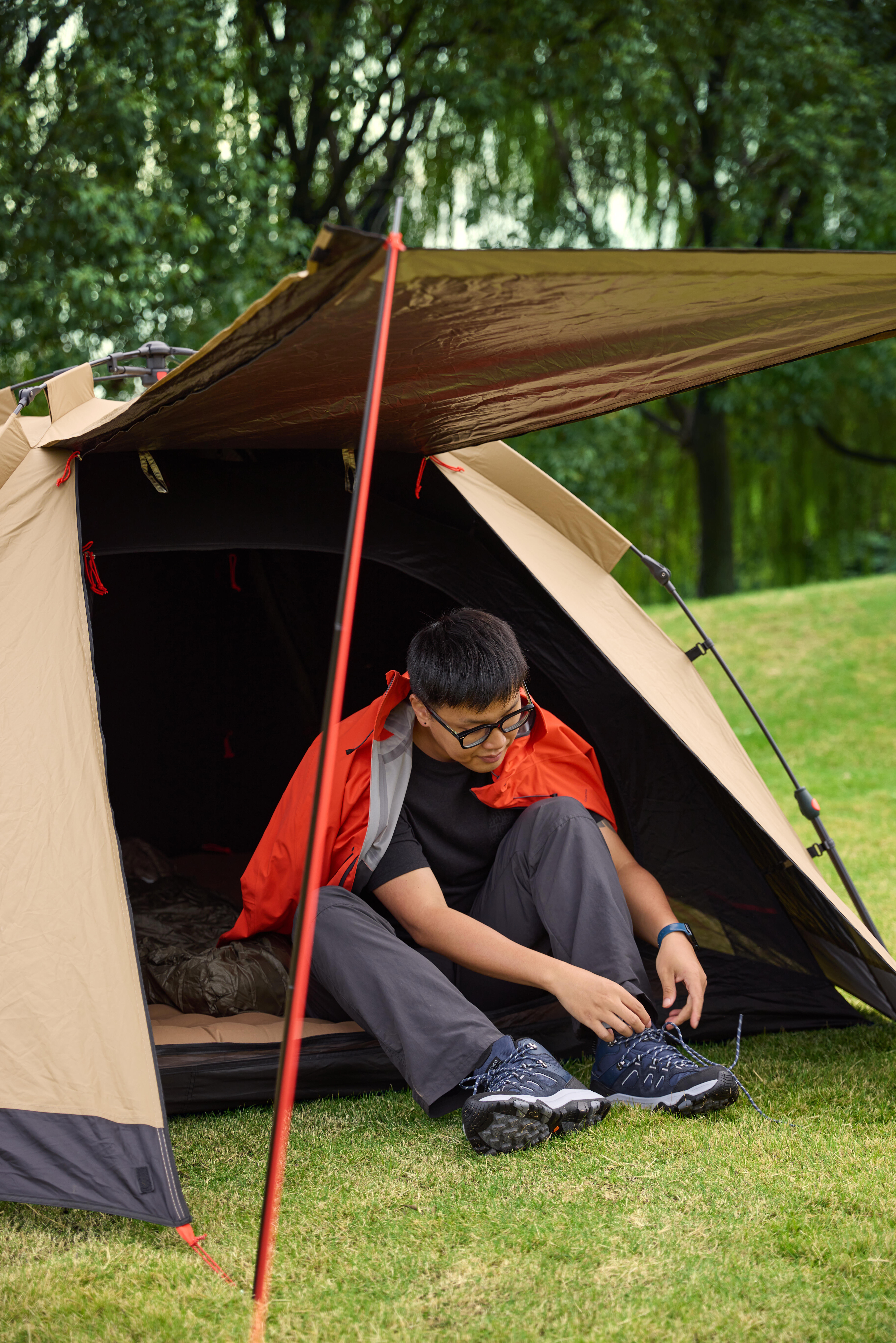 QUECHUA (ケシュア) キャンプ テント 簡単 メッシュ 拡張可能リビング
