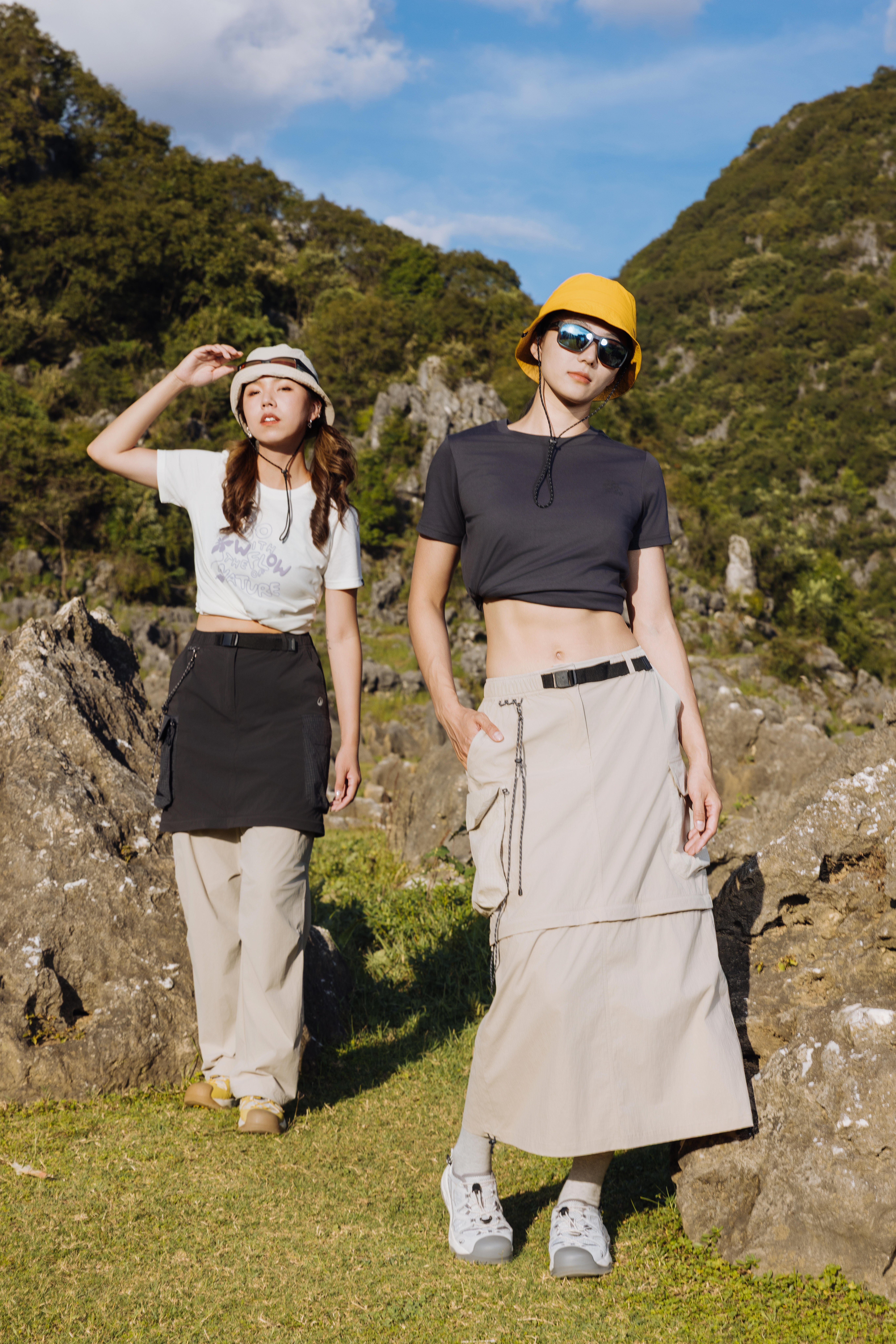 Women's Hiking Skirt Zip Off NH900 - Carbon Grey
