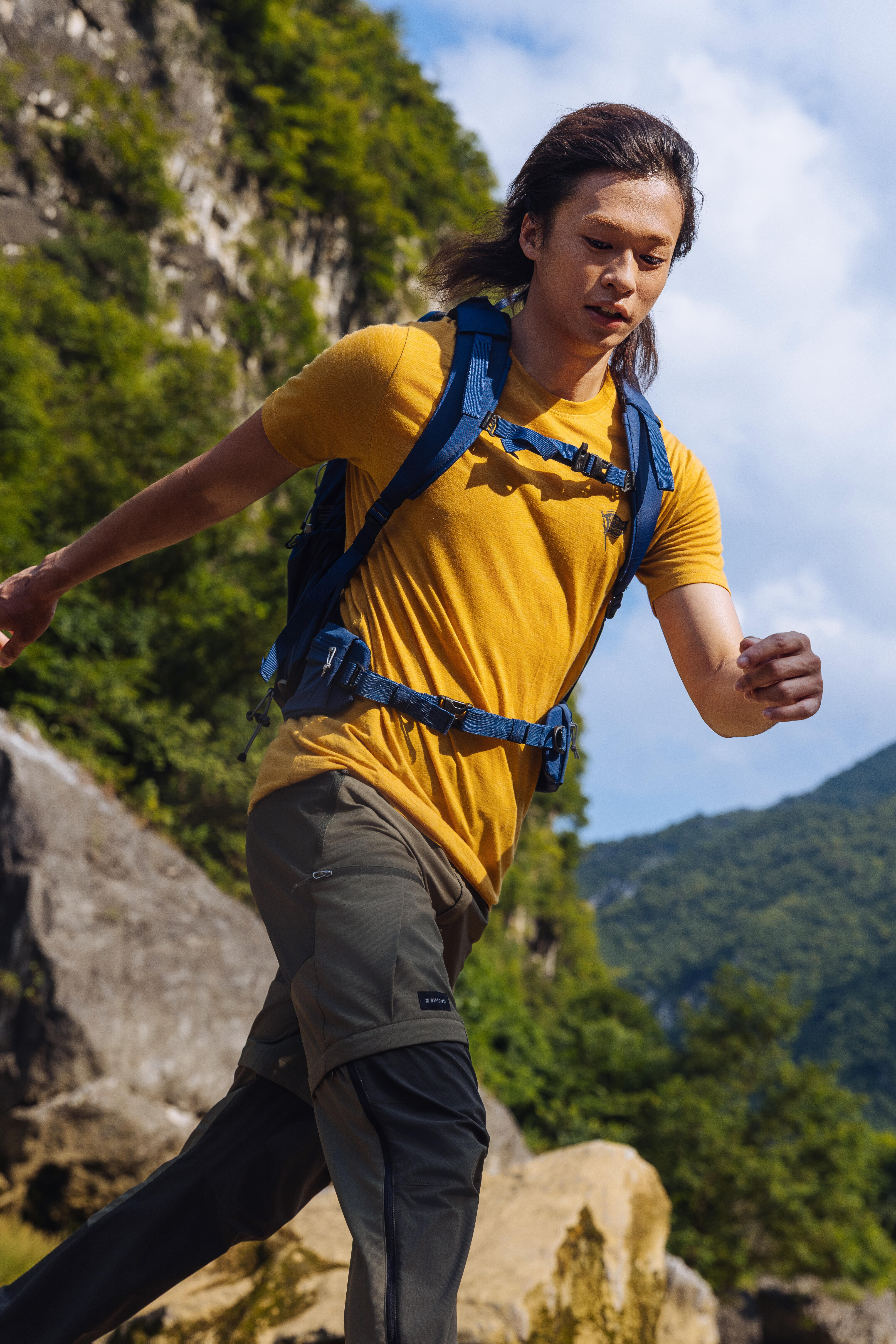 Men’s Merino Wool Trekking T-Shirt, Merino Fresh - SIMOND