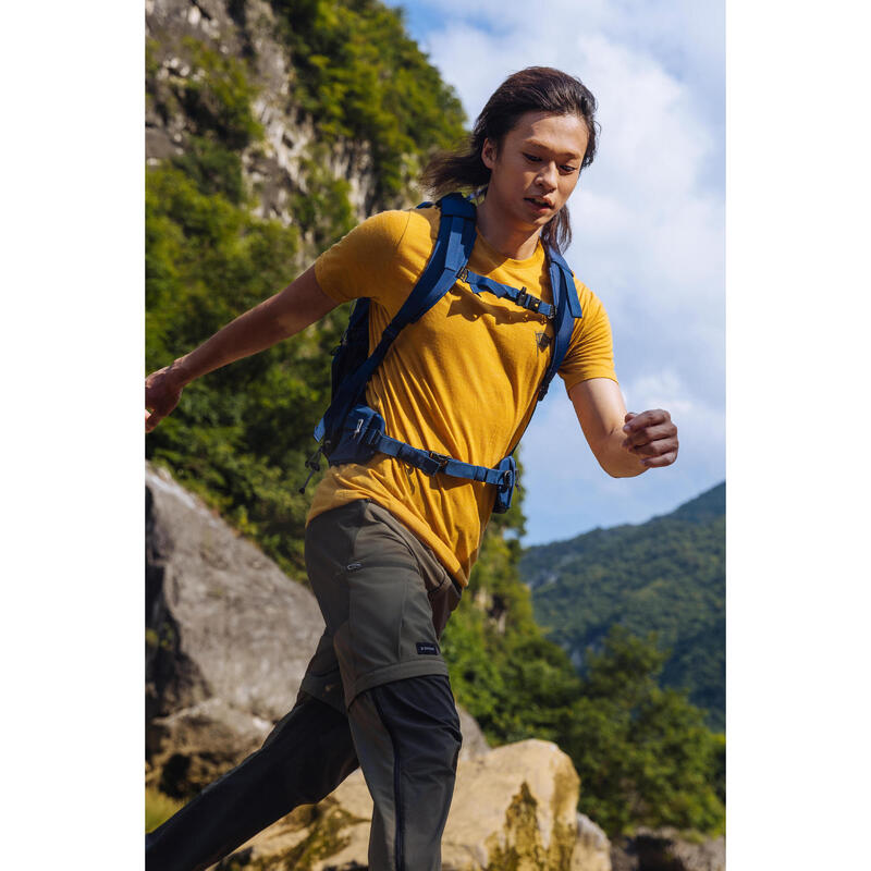 Pánské tričko na trek s krátkým rukávem z merino vlny Merino Fresh