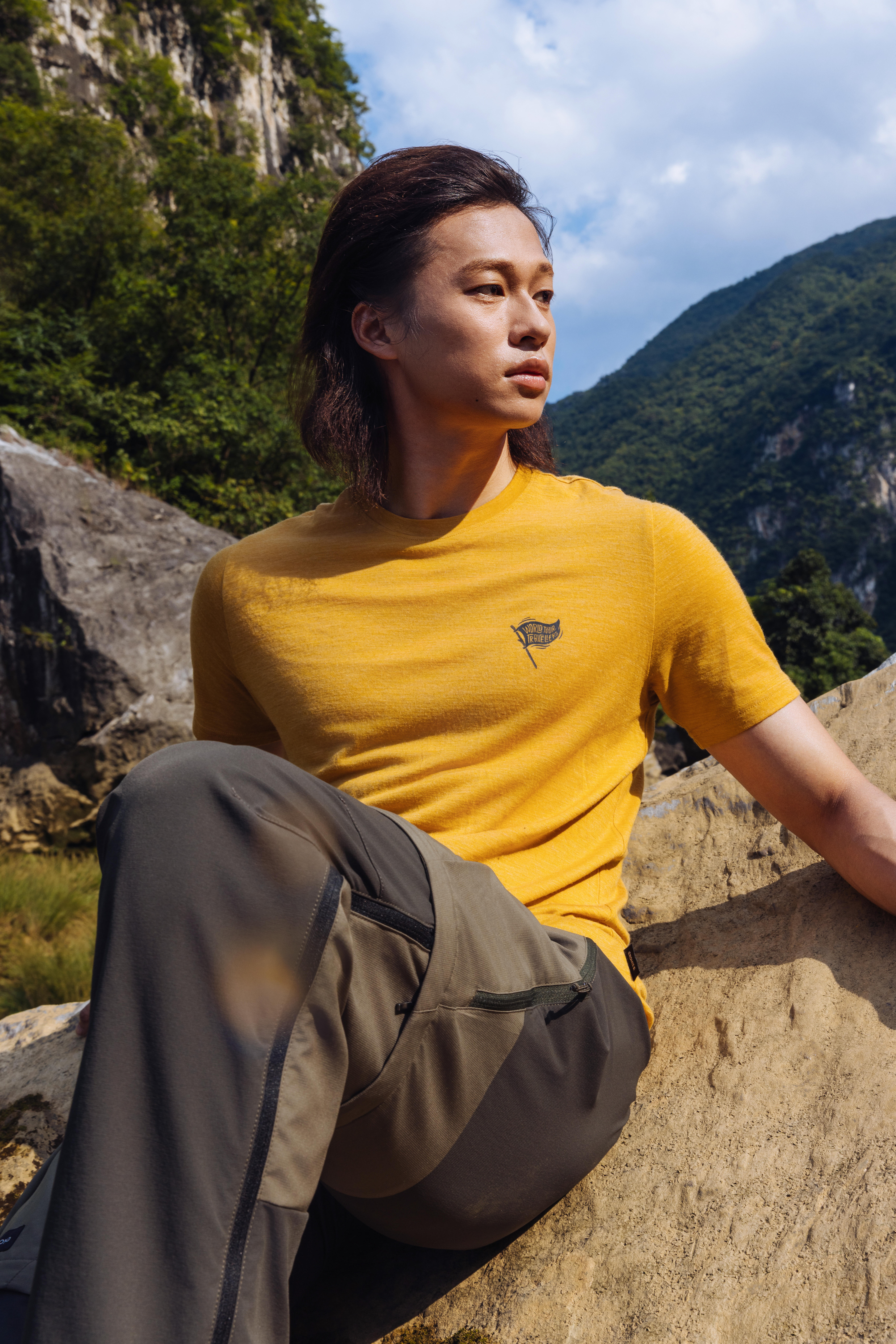 Men’s Merino Wool Trekking T-Shirt, Merino Fresh - SIMOND