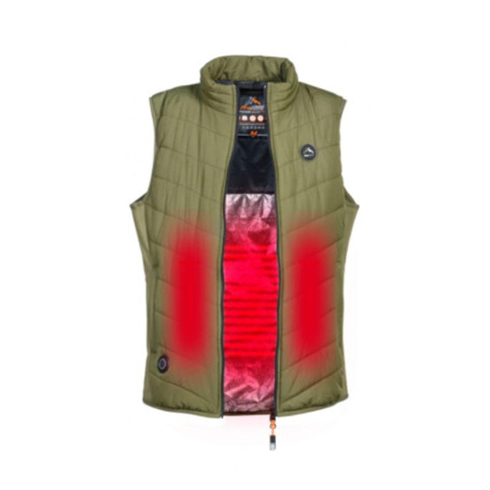 Gilet chauffant Hybrid kaki Prohunt 4/4