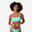 Bustieră de baie surf Bralette Albastru deschis Damă