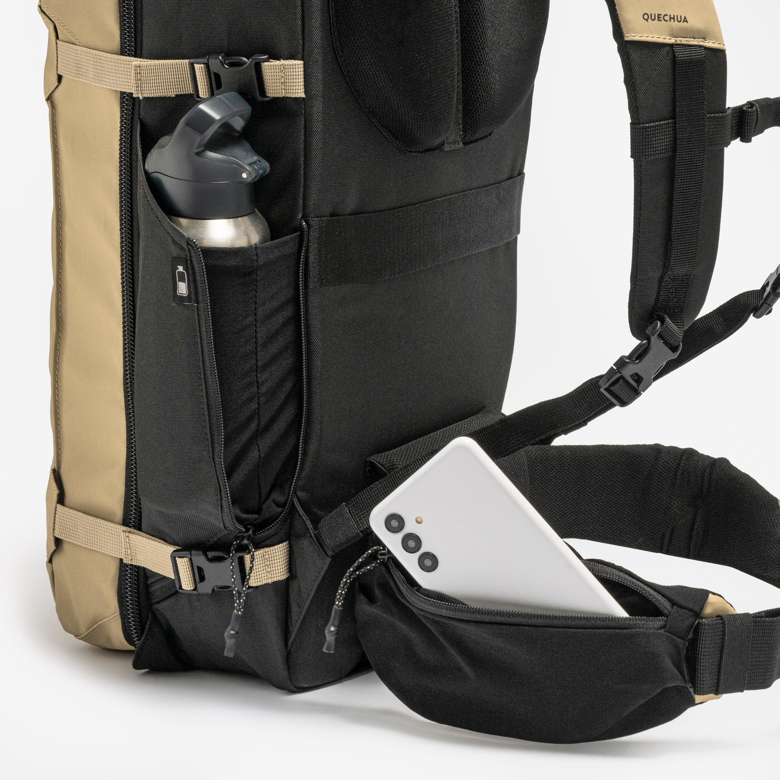 Suitcase-Style Backpack 30 L, Travel 500 Organizer - QUECHUA