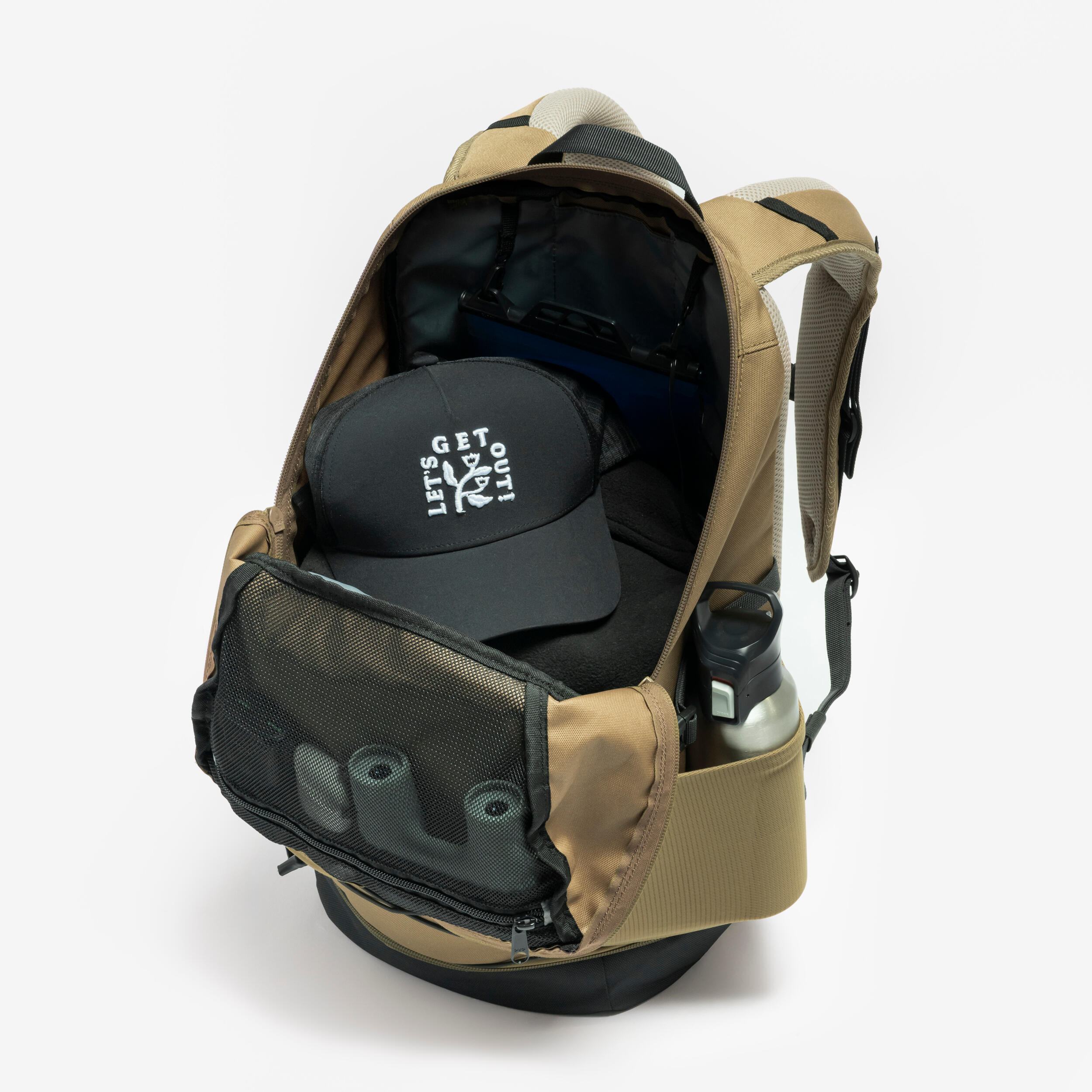 Hiking backpack 30 L, Arpenaz 500 - Brown