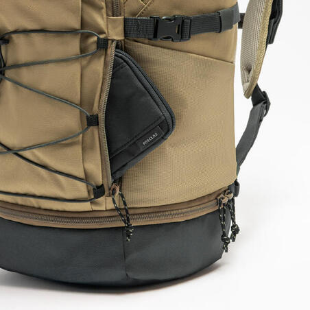 Рюкзак Arpenaz 500 для туризму 30 л коричневий