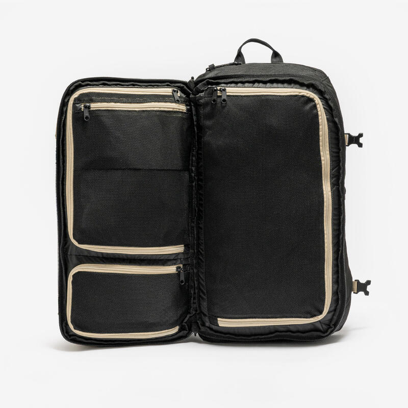 Rucsac de călătorie tip valiză 30L, Travel 500 Organizer bej