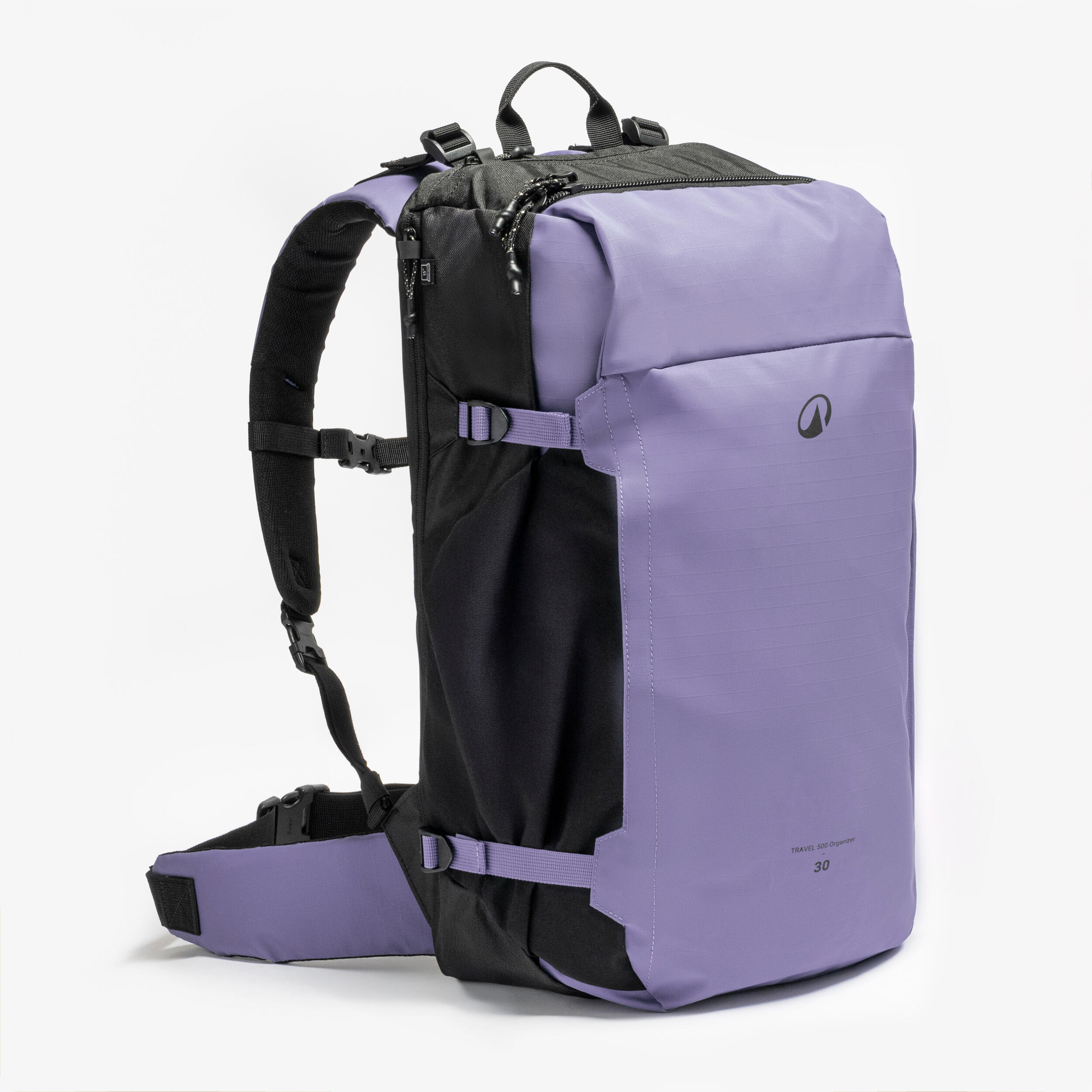 quechua Suitcase-style opening hiking backpack 30 L, Travel 500 Organiser - Purple-picture-22