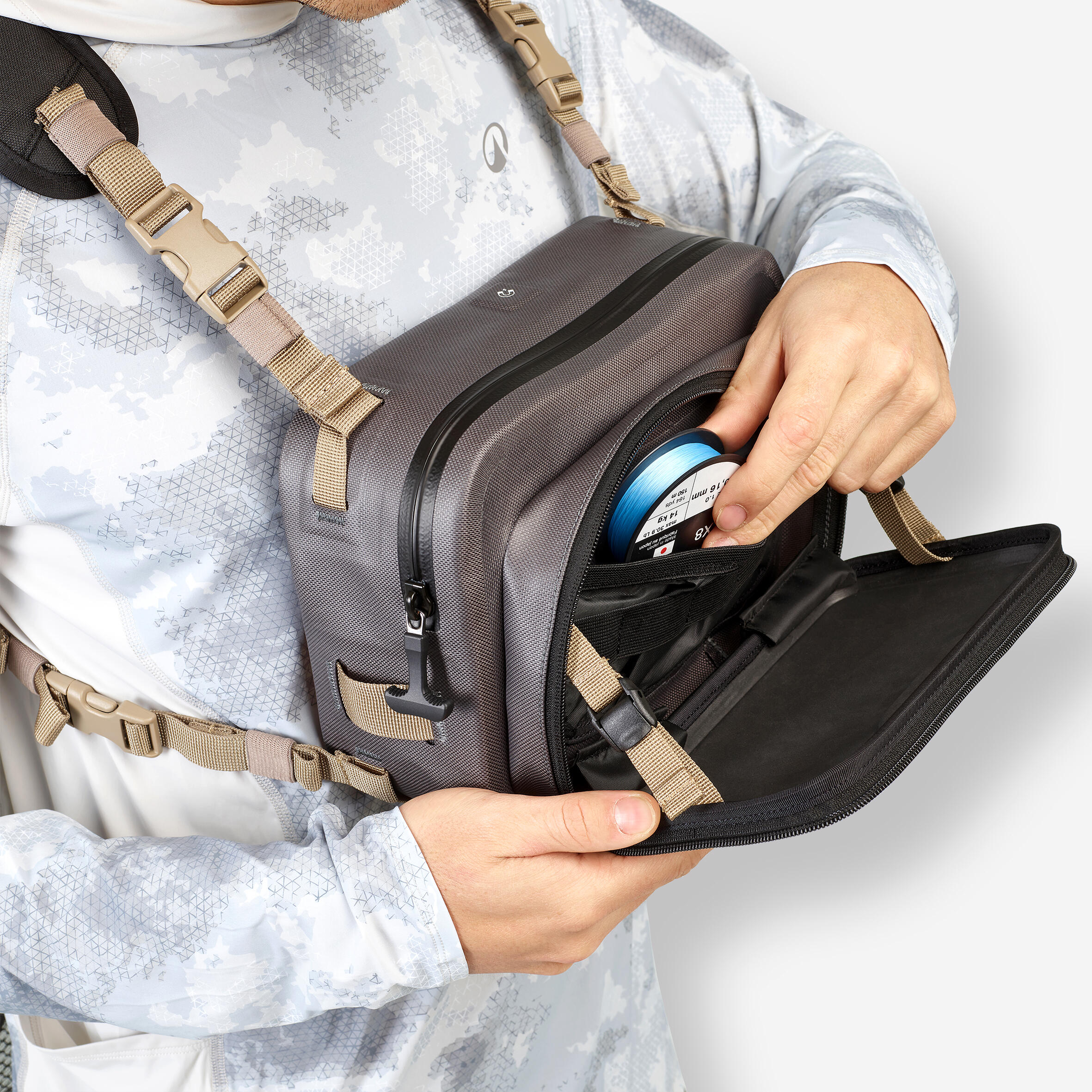 Sac Chest pack de pêche 900 5l étanche 12/22