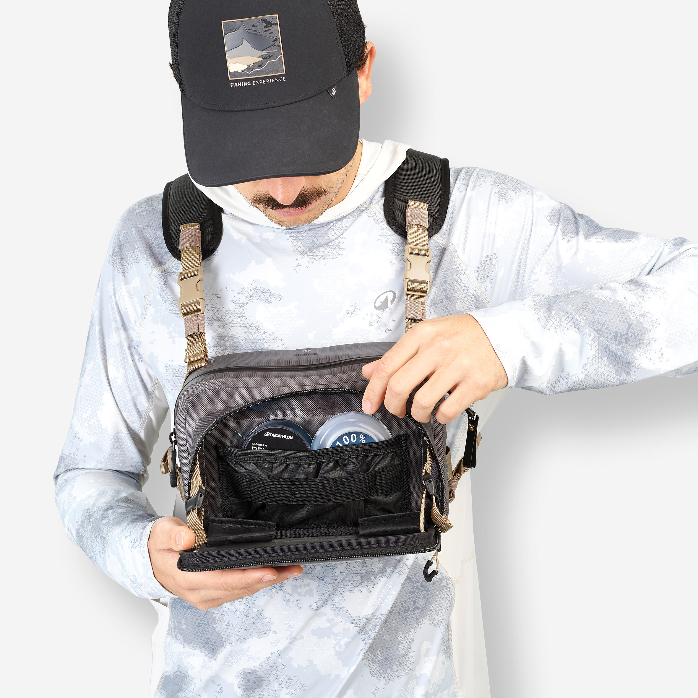 Sac Chest pack de pêche 900 5l étanche 11/22