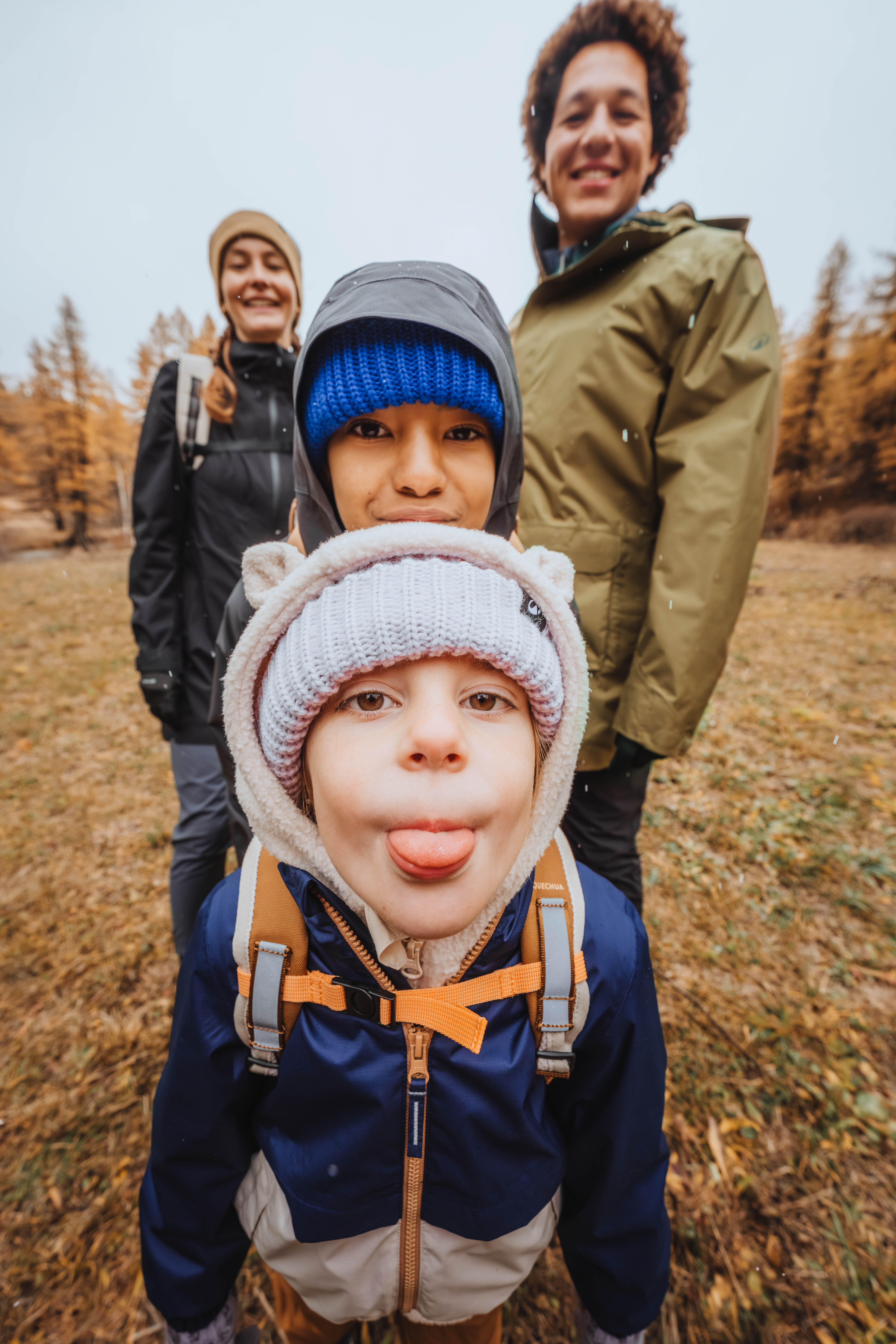 Kids’ Waterproof Hiking Jacket, MH 500 Age 2–6 - QUECHUA