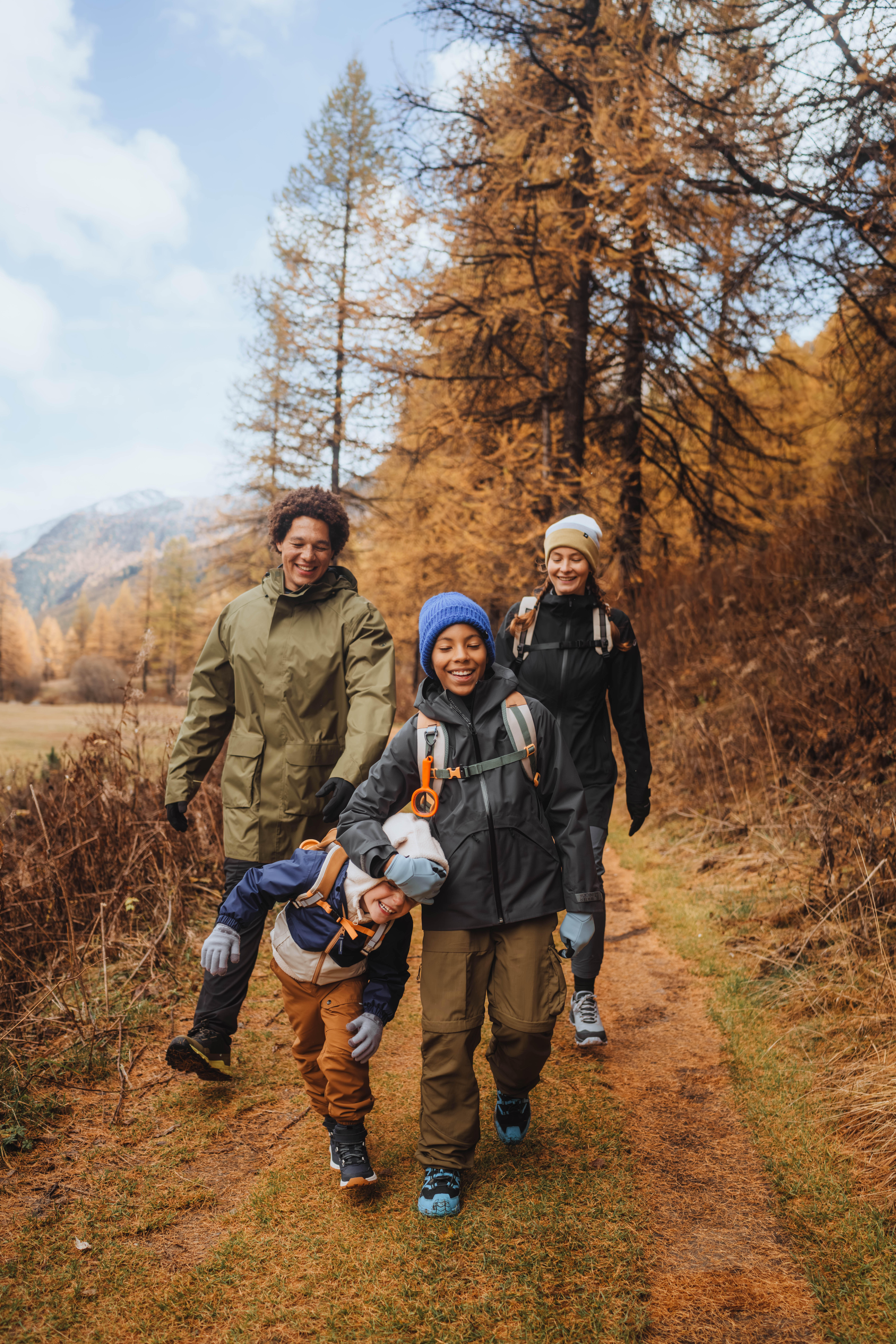 Kids’ Waterproof Hiking Boots, sizes 2.5-5, CROSSROCK MID - QUECHUA