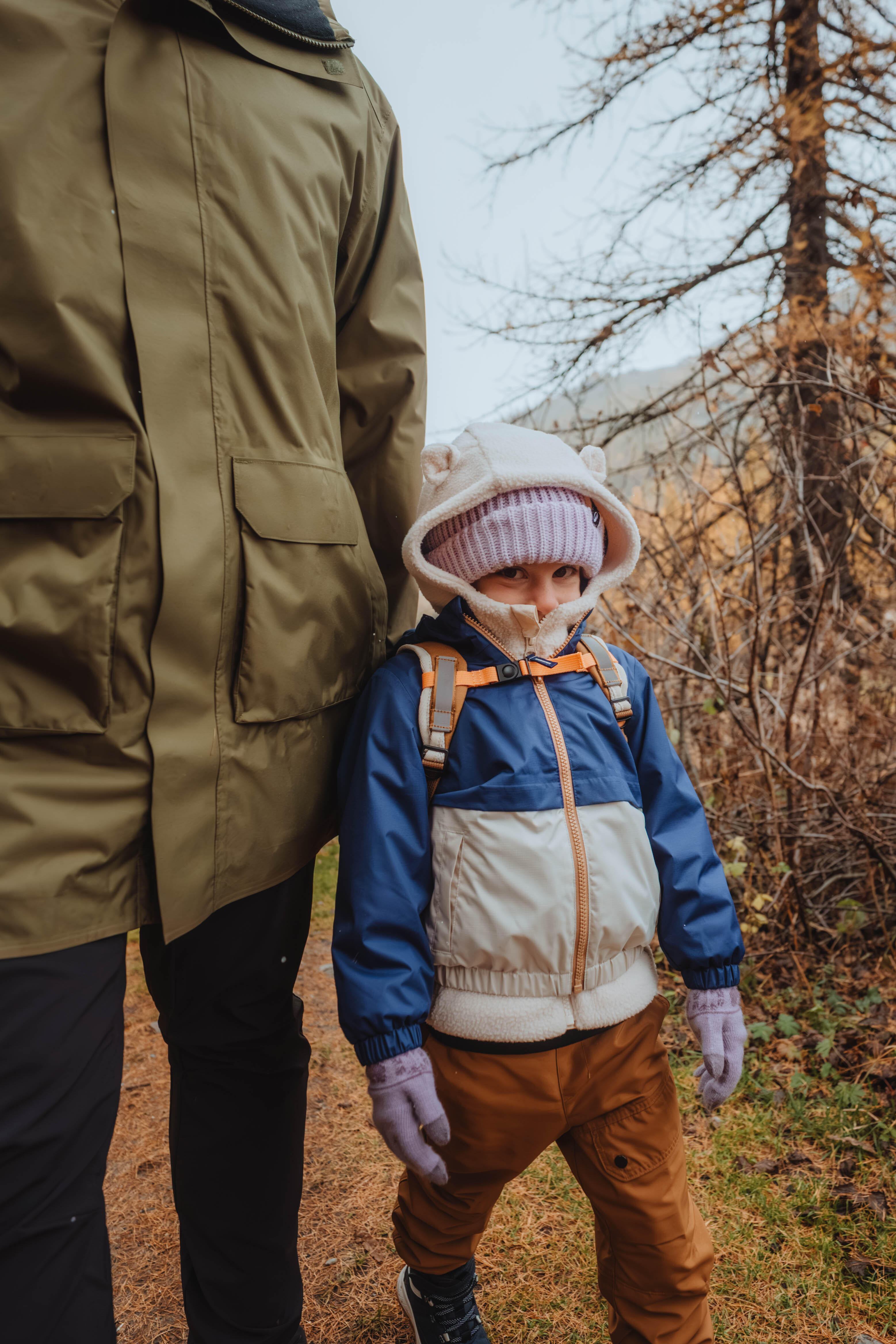 Kids’ Waterproof Hiking Jacket, MH 500 Age 2–6 - QUECHUA