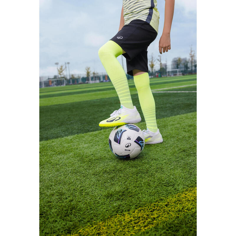 Çocuk Krampon/Futbol Ayakkabısı - Beyaz/Sarı - Clr Turf Red Storm