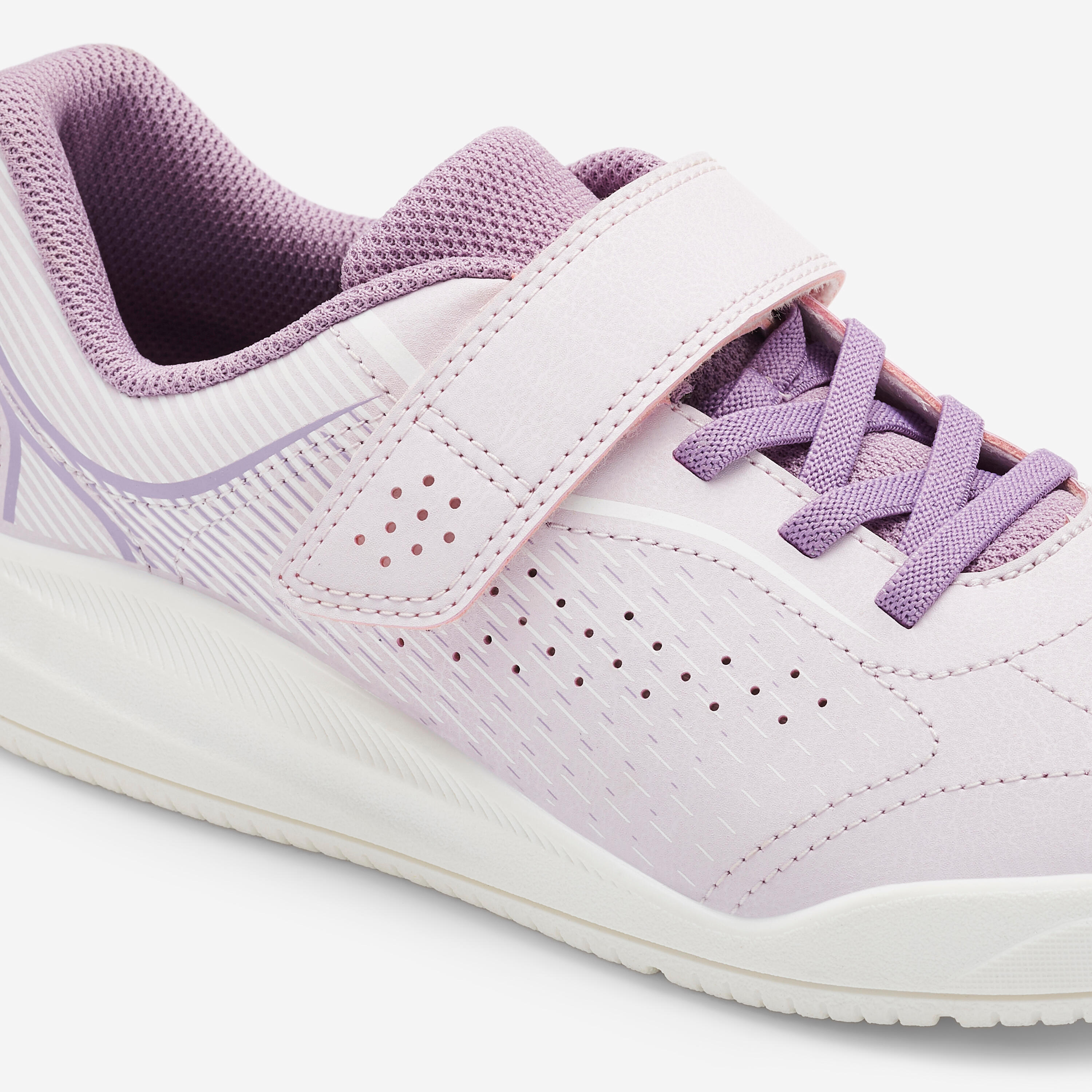 Chaussures résistantes pour enfant, lilas et blanches 2/5