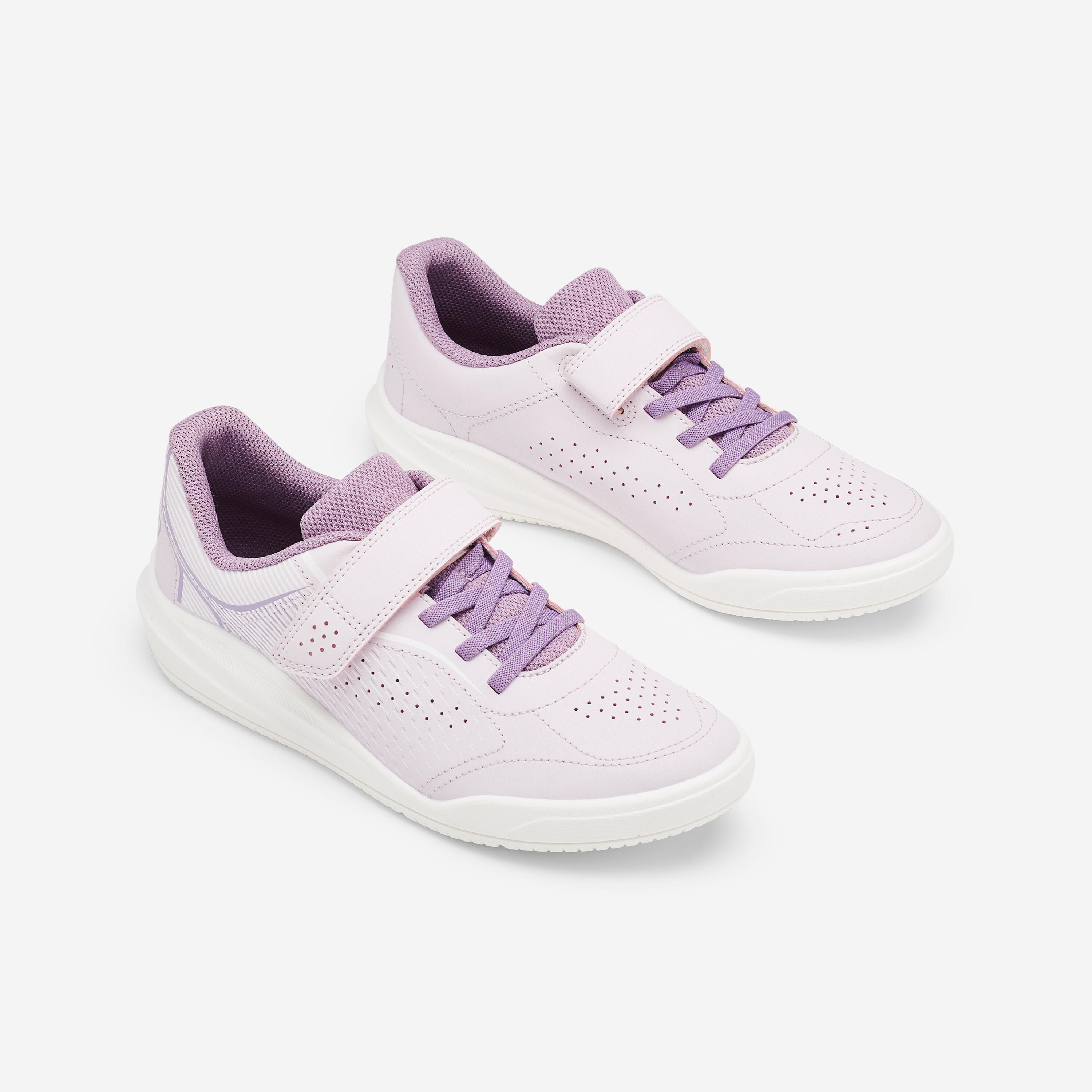 Chaussures résistantes pour enfant, lilas et blanches 5/5