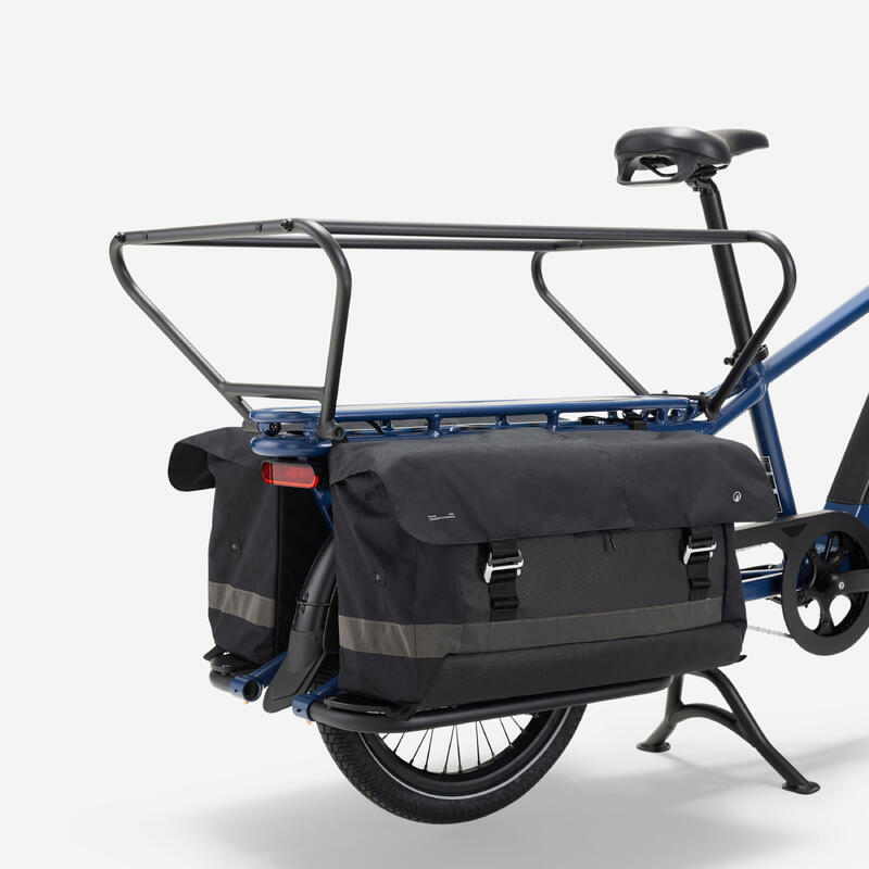 Geantă dublă bicicletă cargo Longtail E-three 500 2*50l Negru