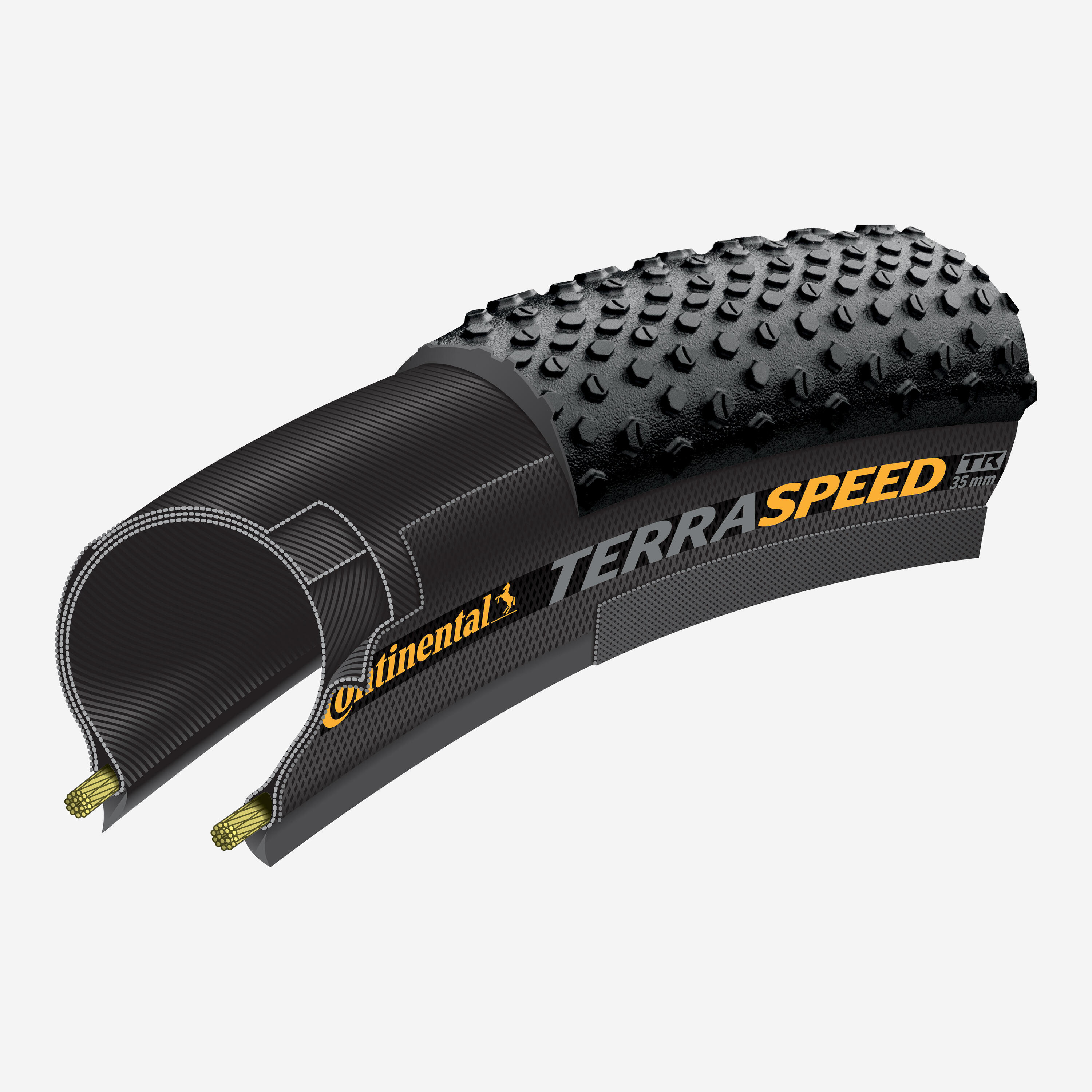 Pneu gravel Tubeless Ready - Terra Speed ProTection 700x40 noir 3/3