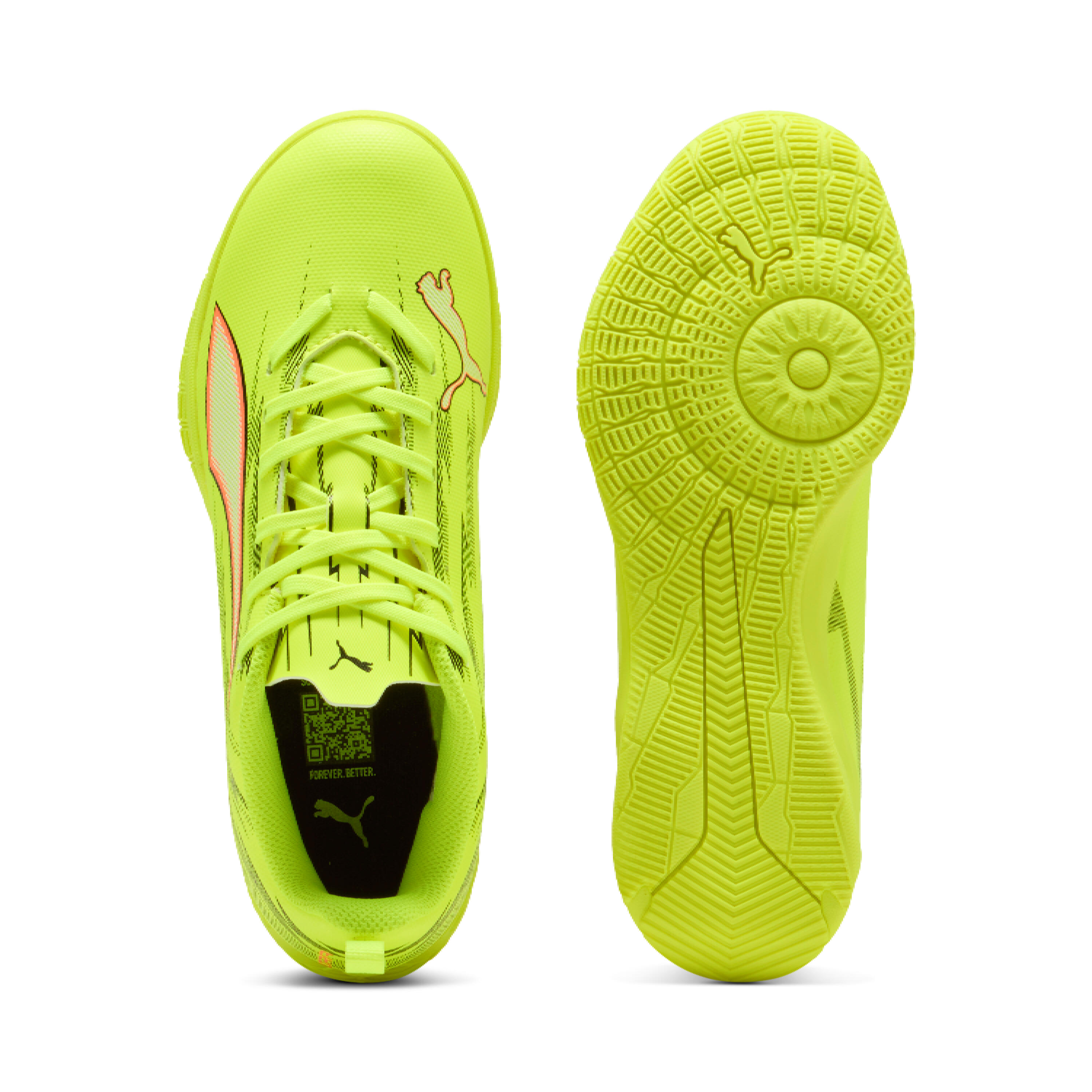 Buty do piłki nożnej halowej PUMA ULTRA 6 PLAY Sala Yellow JR Q1 26 2/3