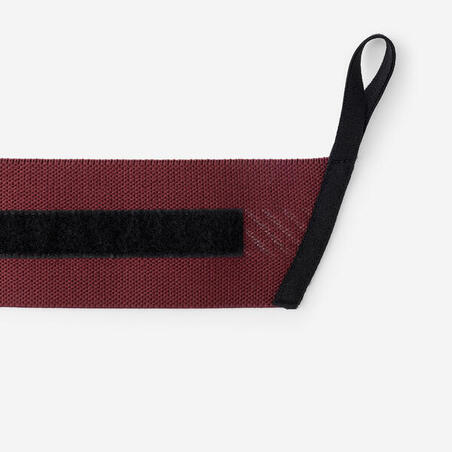 Бандаж для зап'ястка для силових тренувань бордовий