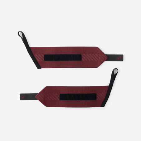 Бандаж для зап'ястка для силових тренувань бордовий