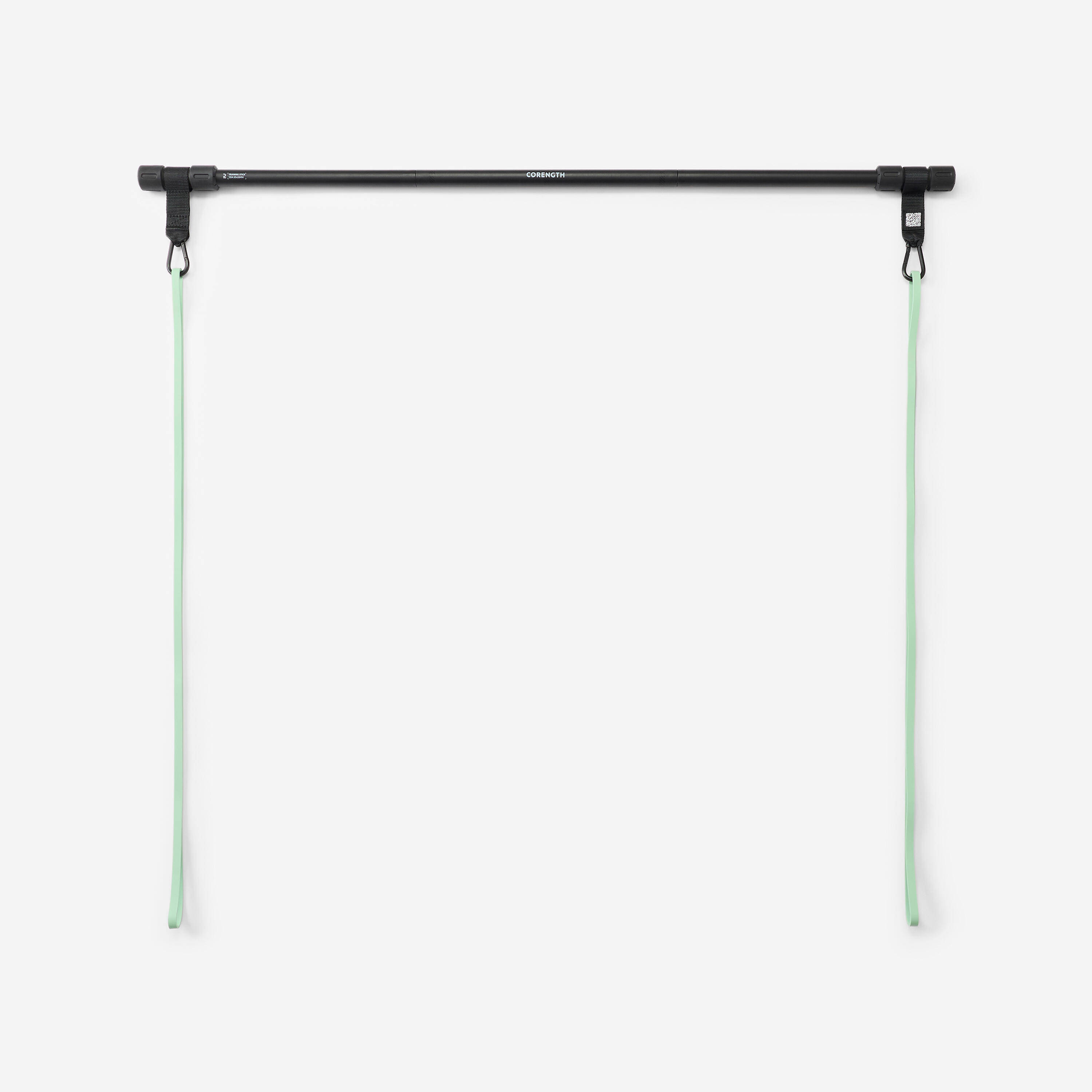Strength Training Portable Bar with Two 10 kg Resistance Bands -  4