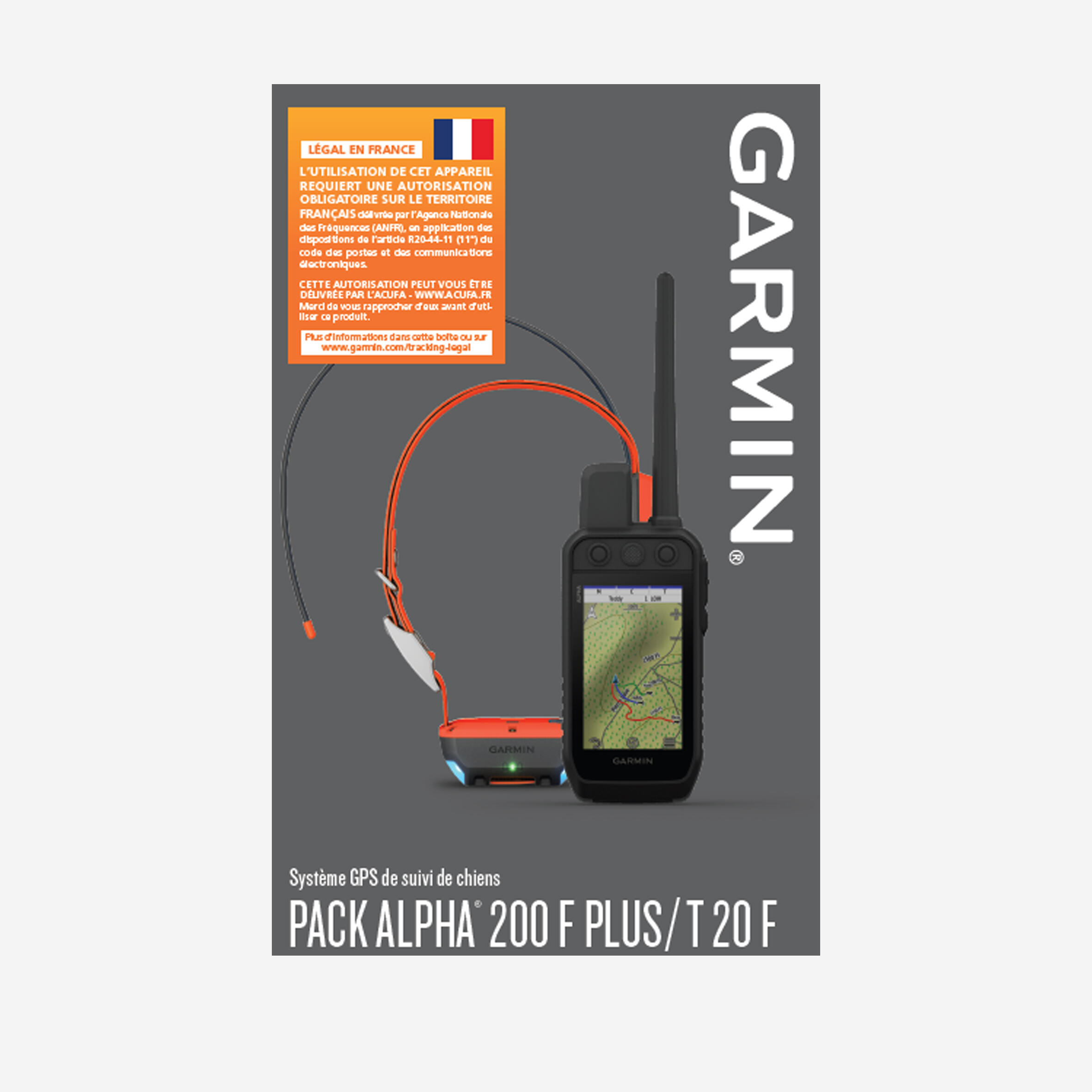 GARMIN Alpha 200 + T20 obojok+diaľkové ovládanie na vyhľadávanie psa