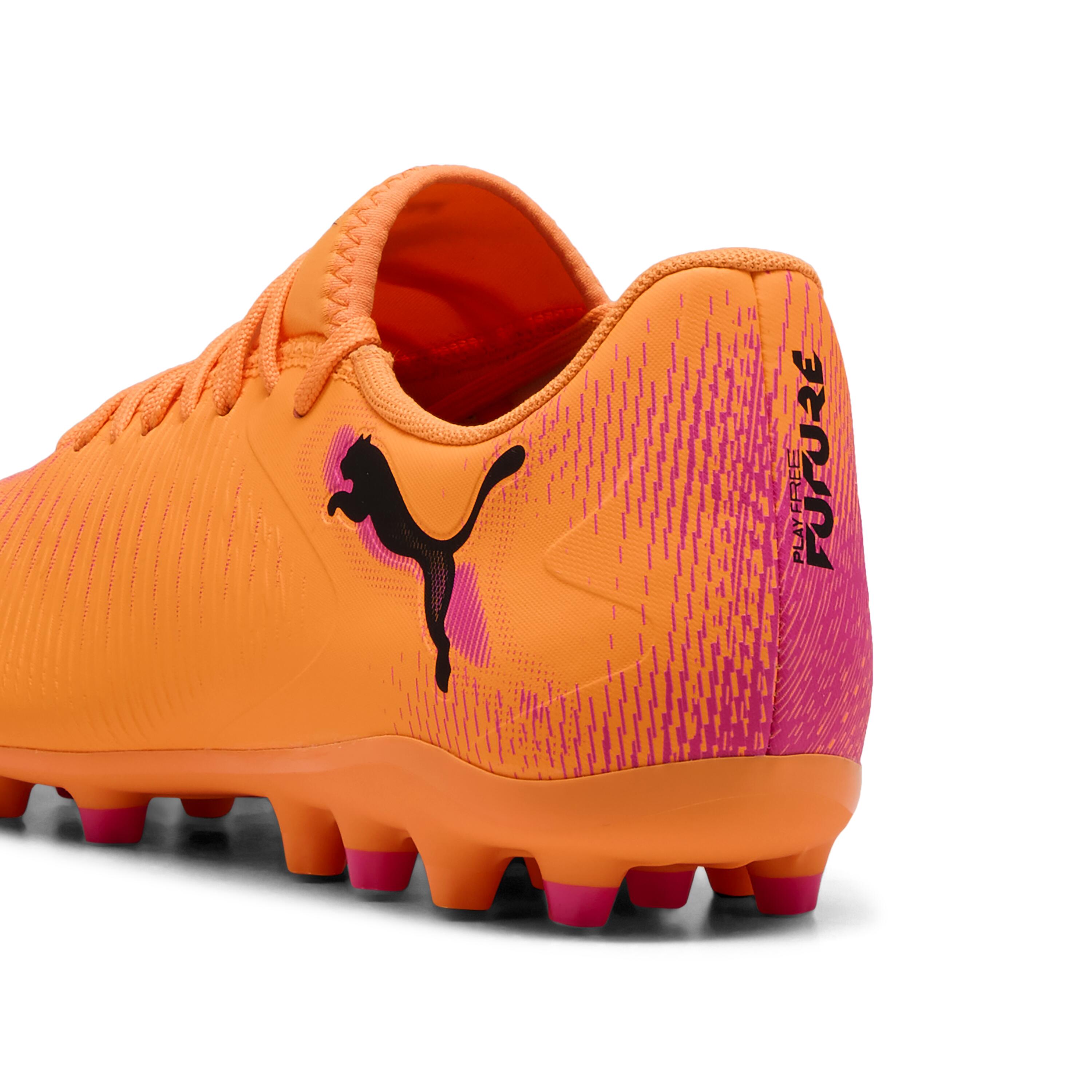Chuteiras de futebol FUTURE 8 PLAY MG JR - Heat Fire-PUMA Preto-Ravish 4/6