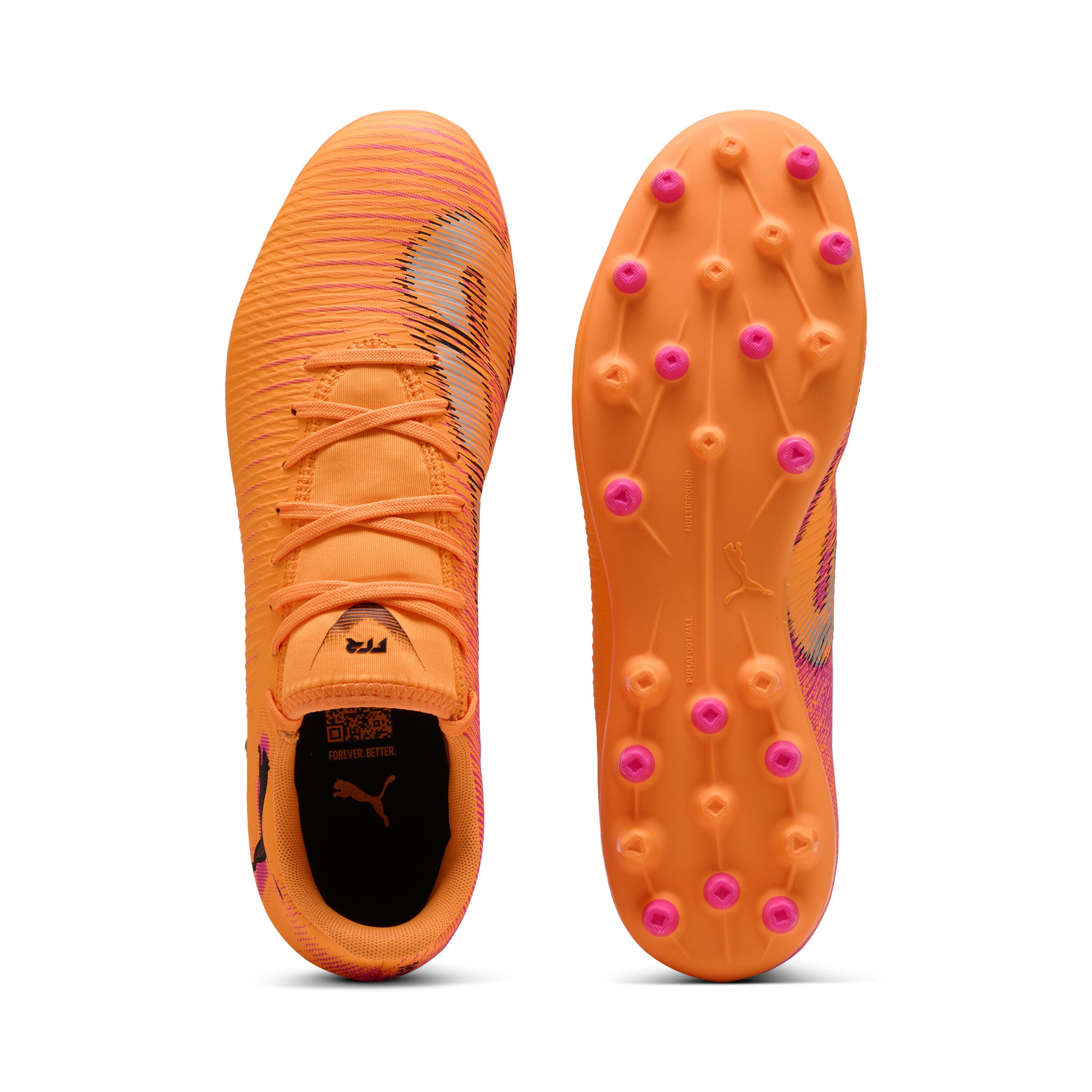 Chuteiras de futebol FUTURE 8 PLAY MG JR - Heat Fire-PUMA Preto-Ravish 3/6