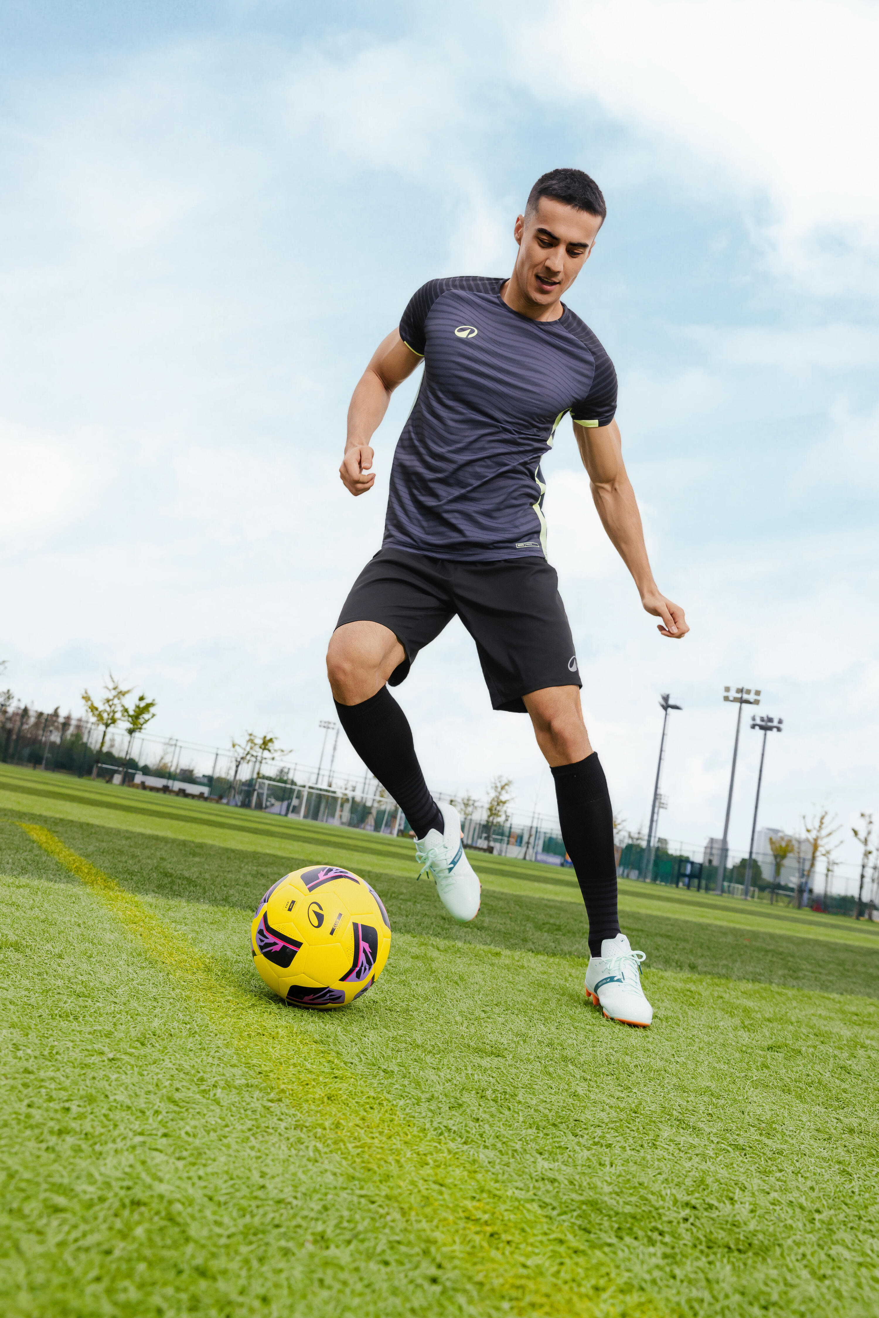Damen/Herren Fußballshorts - Viralto Club schwarz 10/10