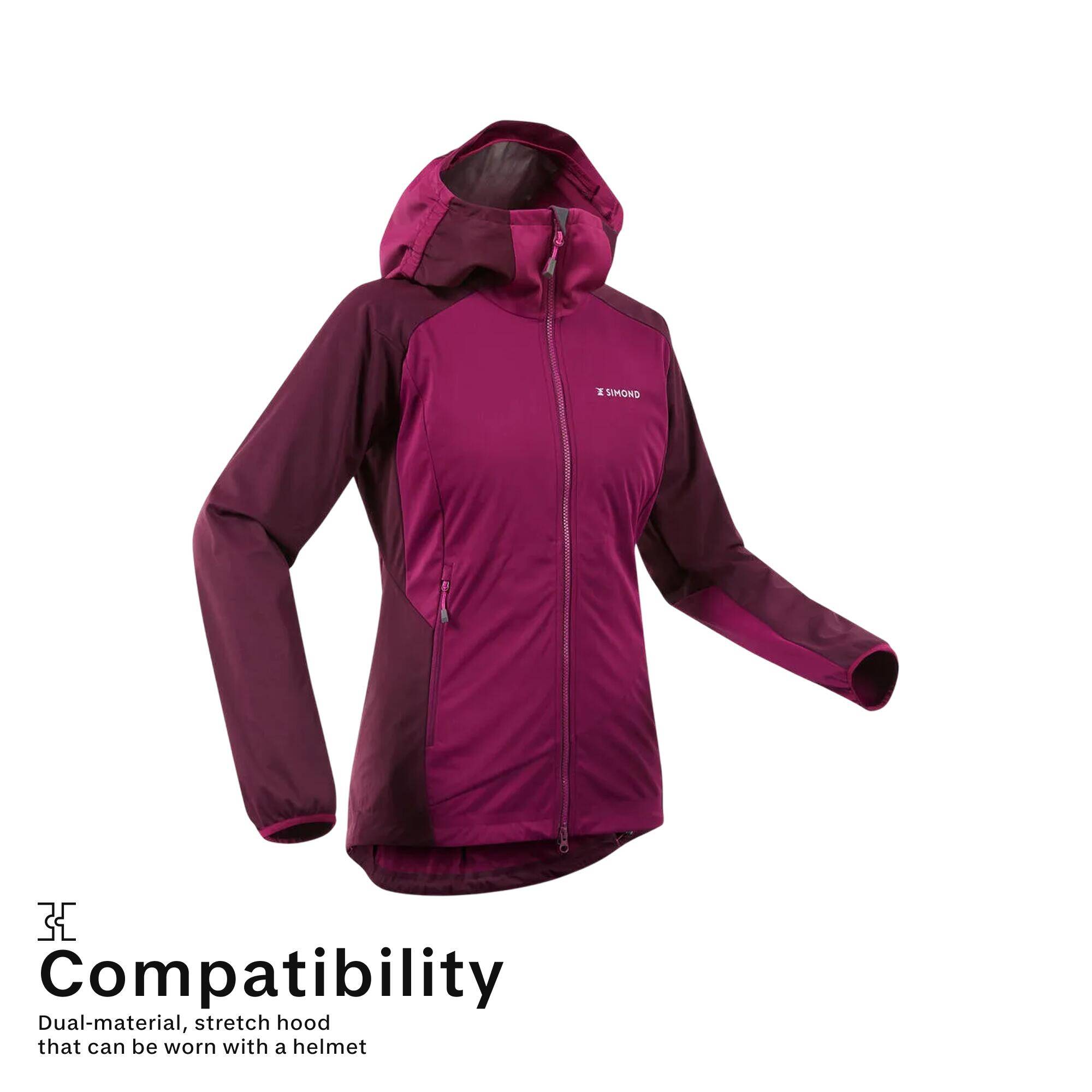 Women's Mountaineering Softshell Jacket - Beetroot Red -  2