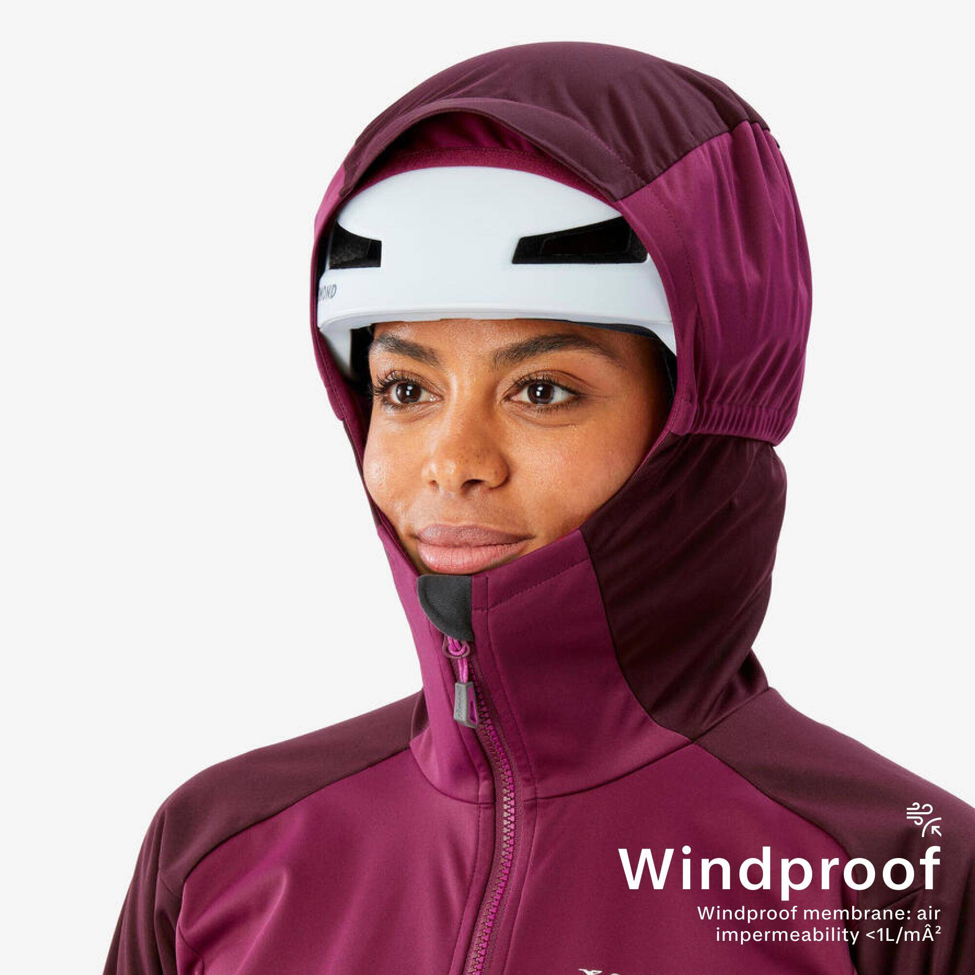 Women's Mountaineering Softshell Jacket - Beetroot Red -  4