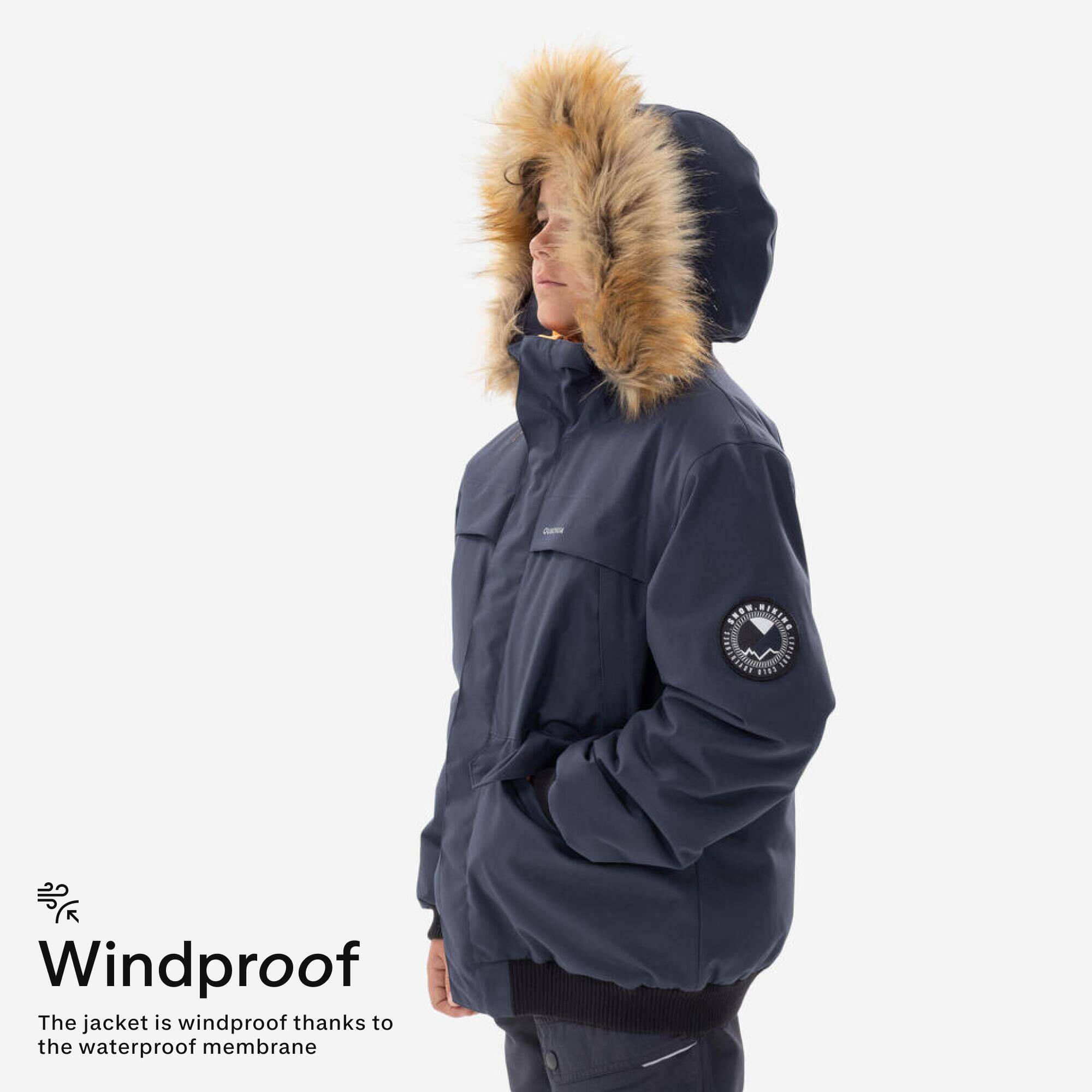 Kids’ warm and waterproof jacket NH500 - 7-15 years - Blue -  4