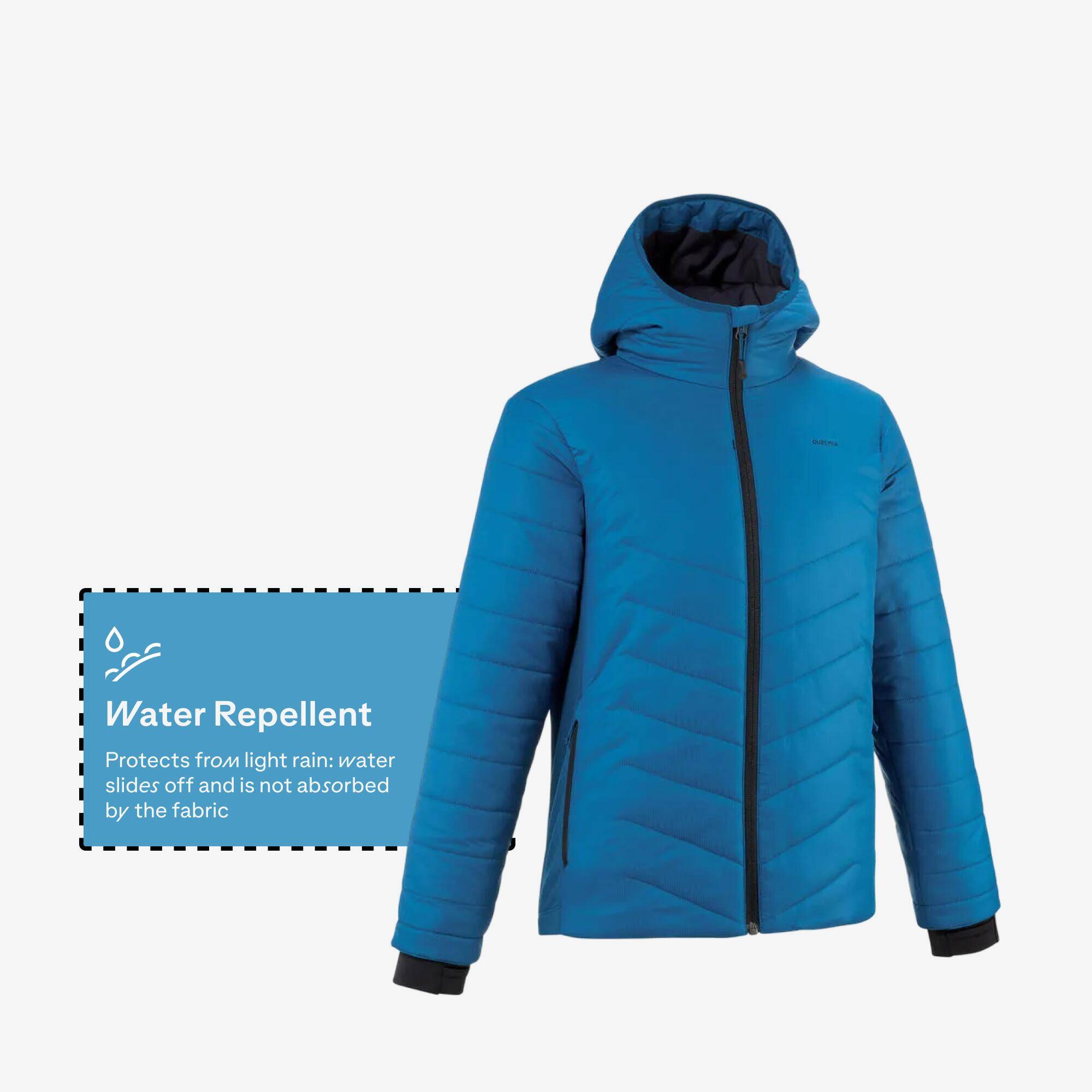 Kids' Warm Padded Hiking Jacket MH 500 7-15 Years - Blue -  3
