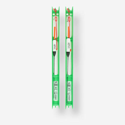 Lot de 2 lignes montées C14 0.4g 0.8g pour la pêche de la carpe au coup