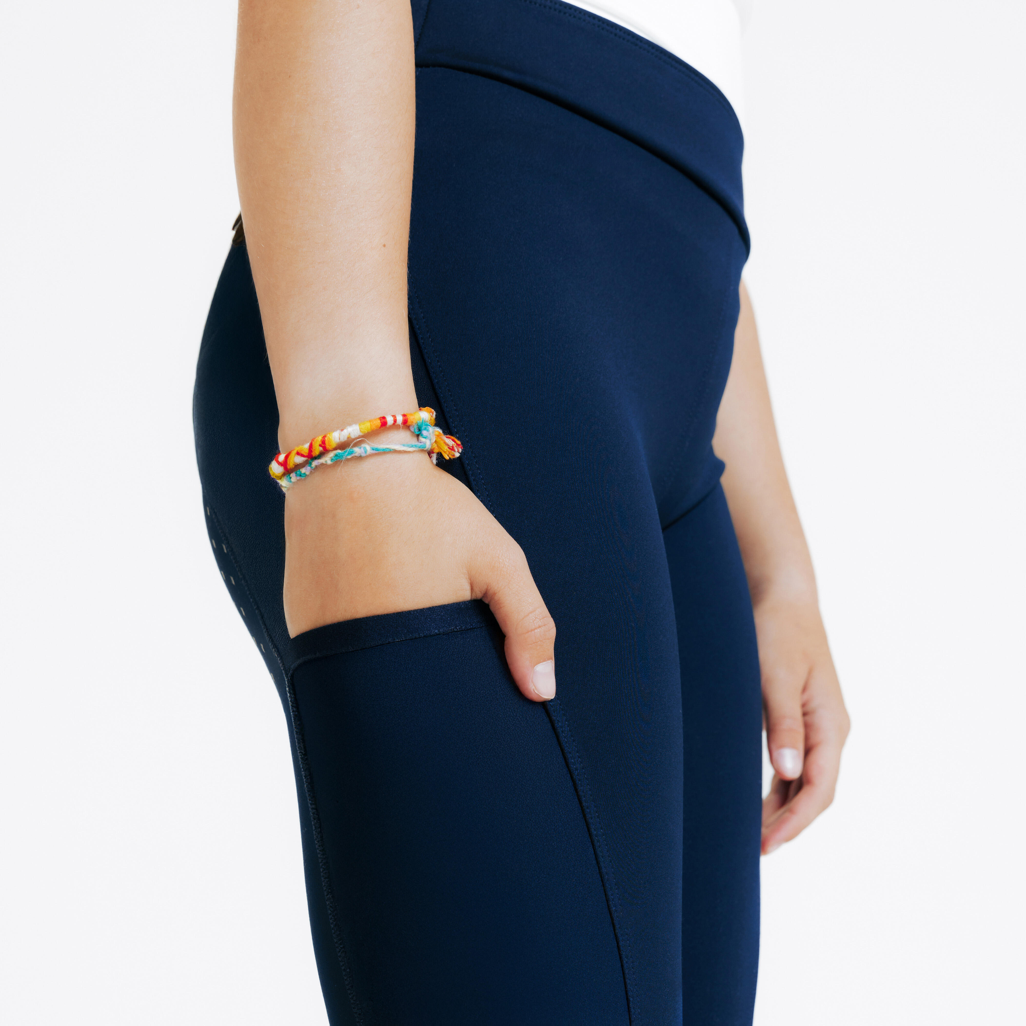 Legging d’équitation adhérent enfant, 500 - FOUGANZA