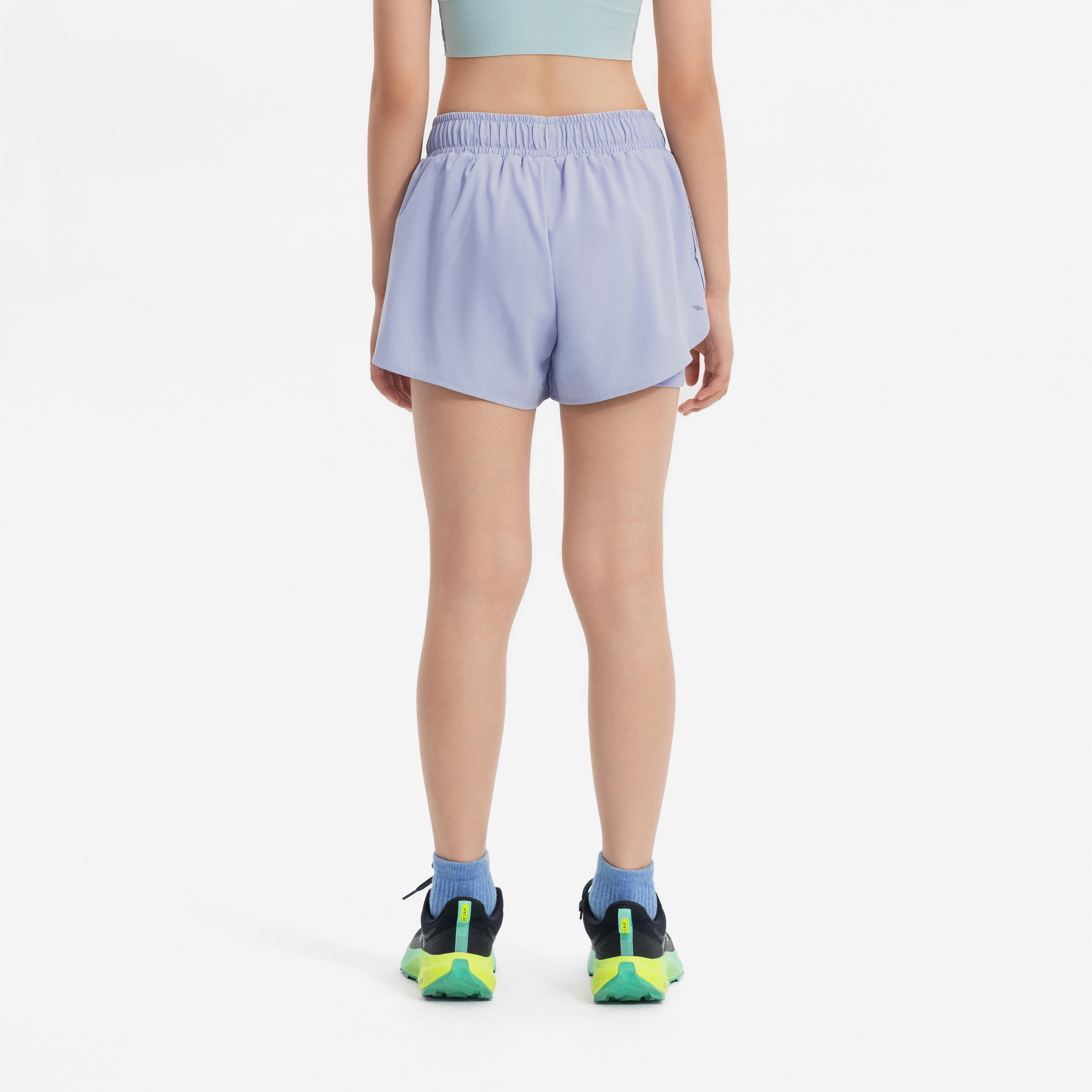 Girls' breathable tight running shorts - Kiprun dry+ + 900 purple