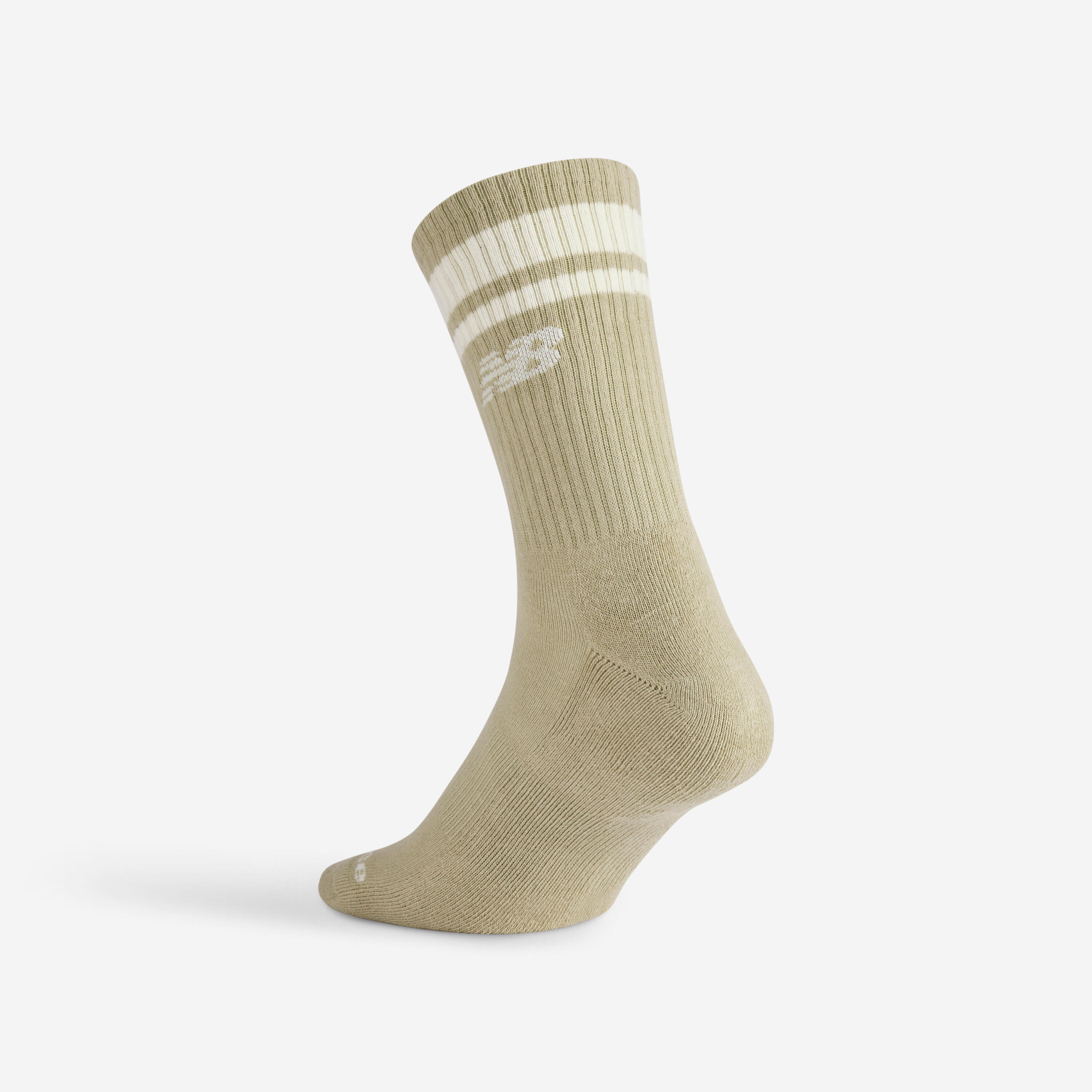 Calze lunghe adulto New Balance verde militare-beige-blu x3 5/5
