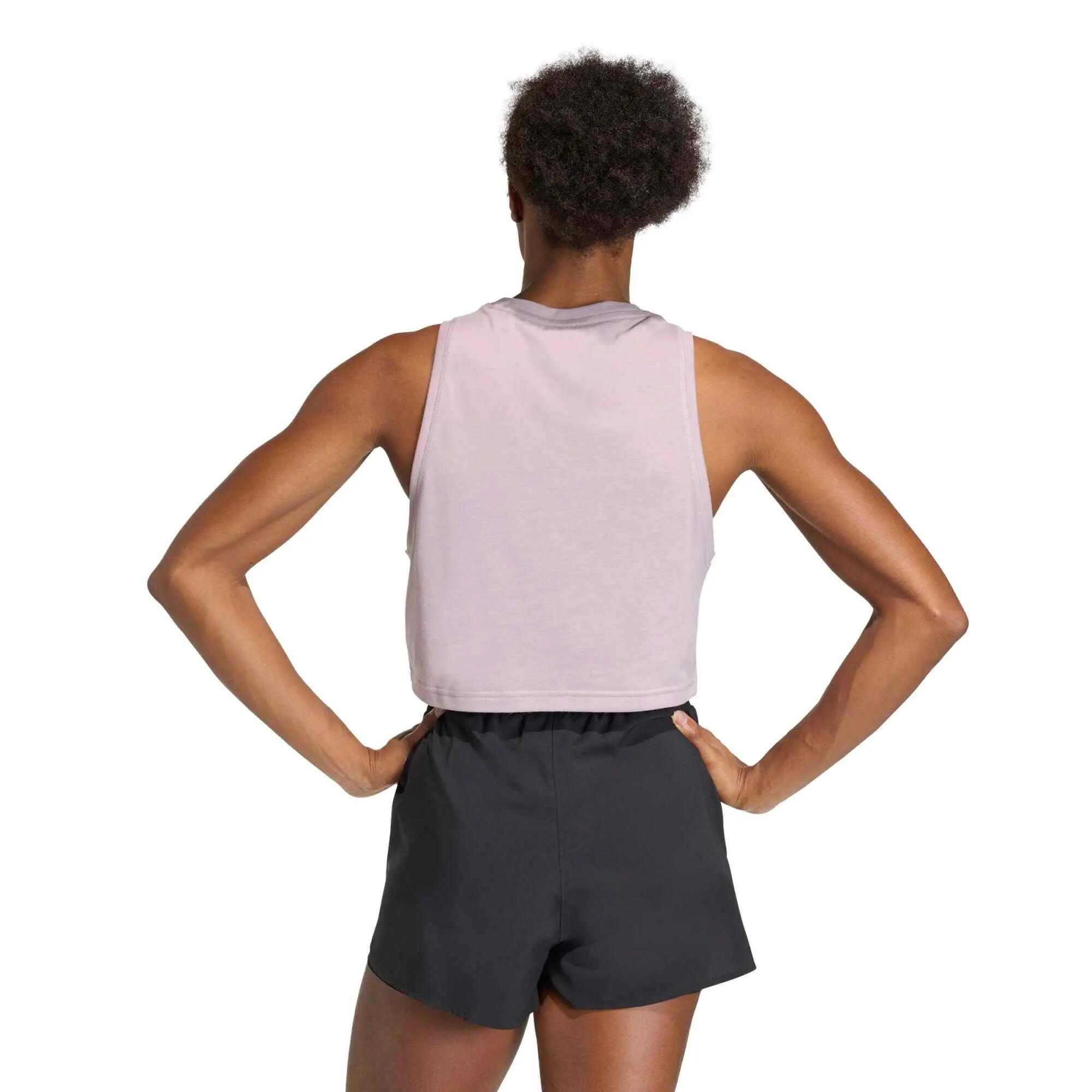 Camiseta de entrenamiento para Mujer Adidas Train Essentials Boxy - Morado 2/6