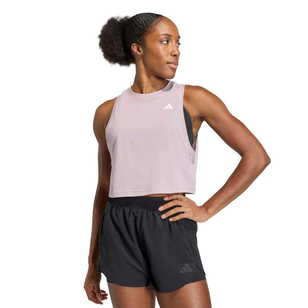 Camiseta de entrenamiento para Mujer Adidas Train Essentials Boxy - Morado