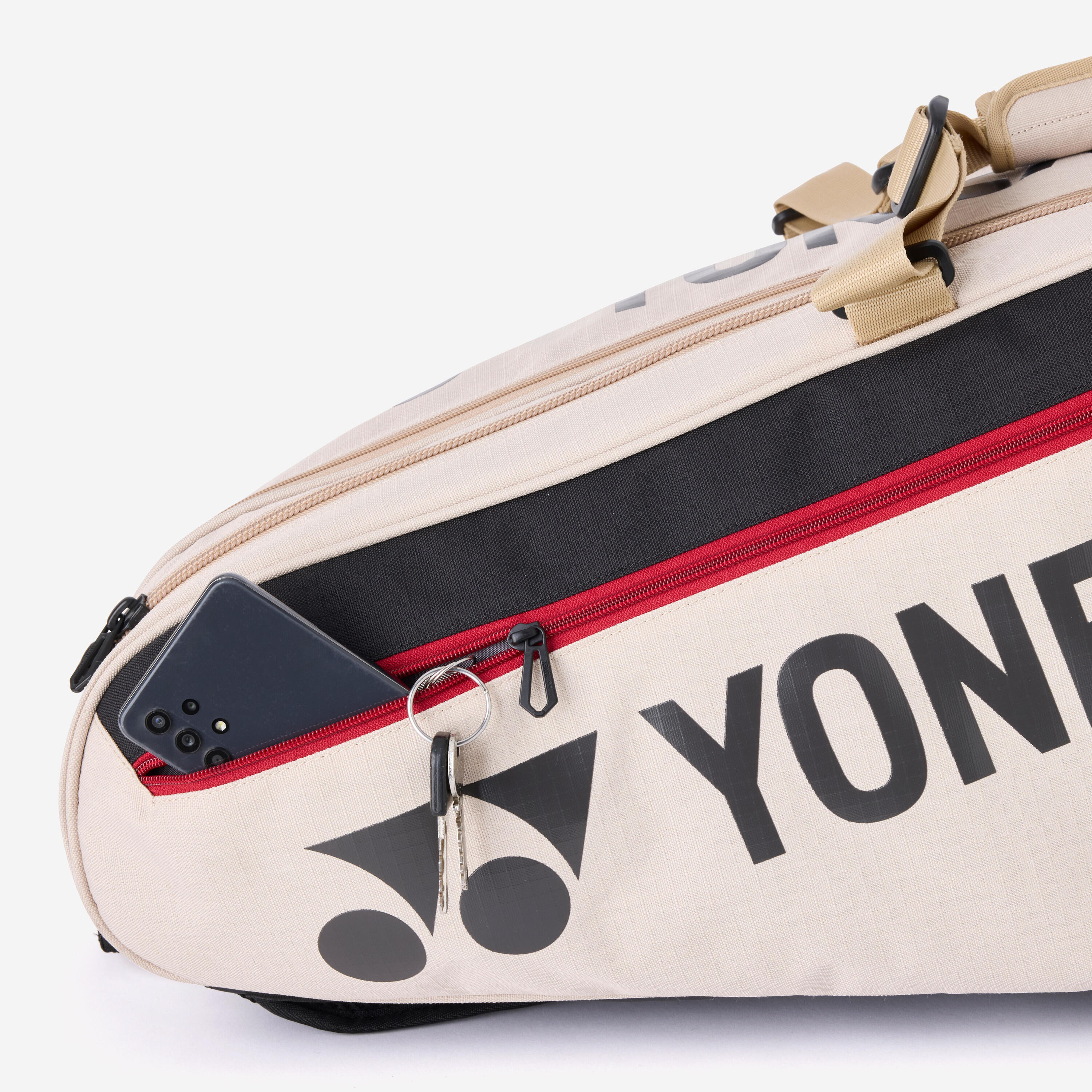 Borsa tennis Yonex GEARLOGIC 9R beige-rosso 6/6