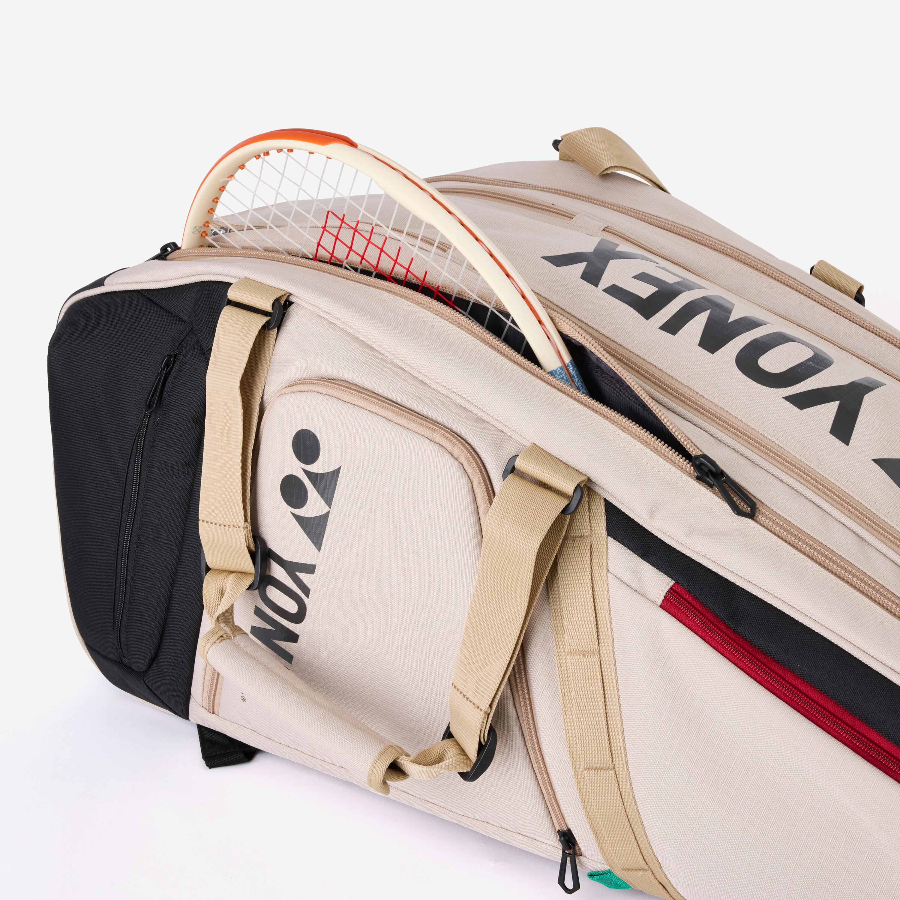 Borsa tennis Yonex GEARLOGIC 9R beige-rosso 3/6
