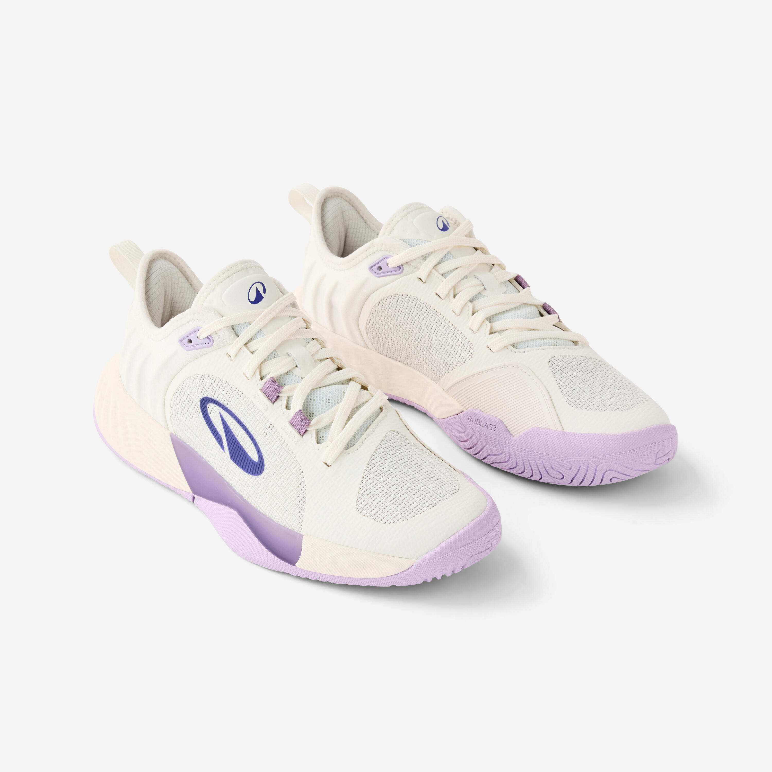 Chaussures de tennis multicourt confortables femme, Unrupt team blanc 2/6